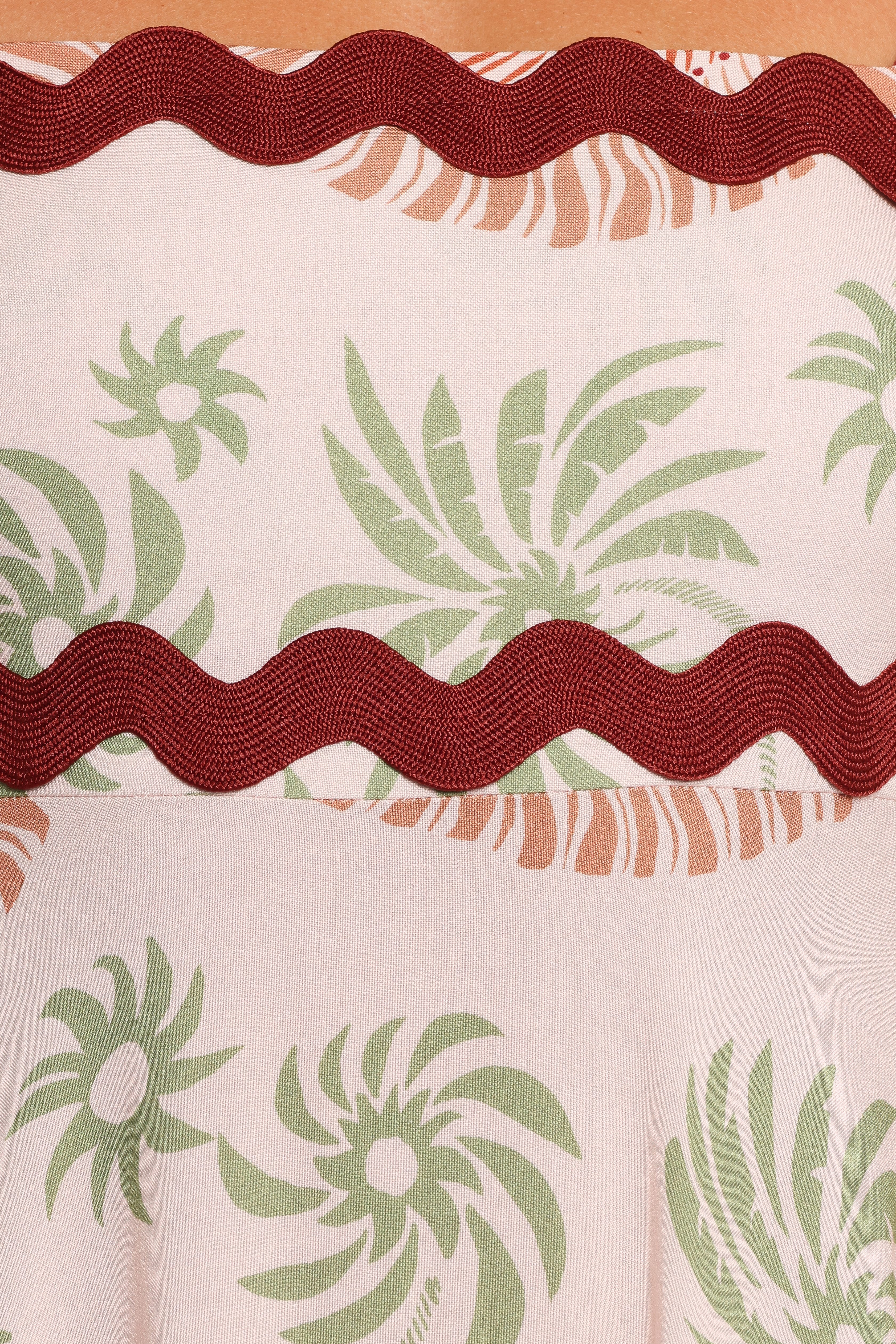 Briella Maxi Dress - Palm Tree Print - Image 6