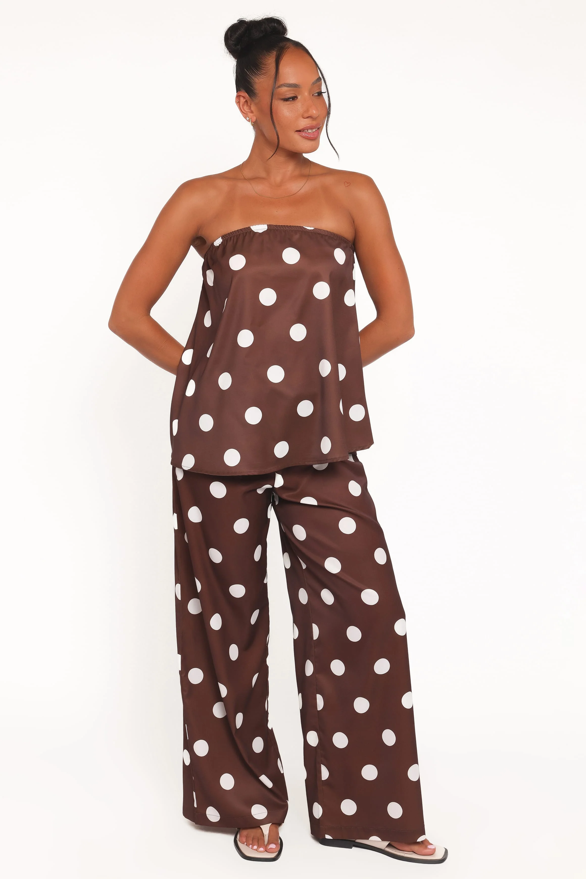 Brielle Polka Dot Set - Brown Polka Dot - Image 2