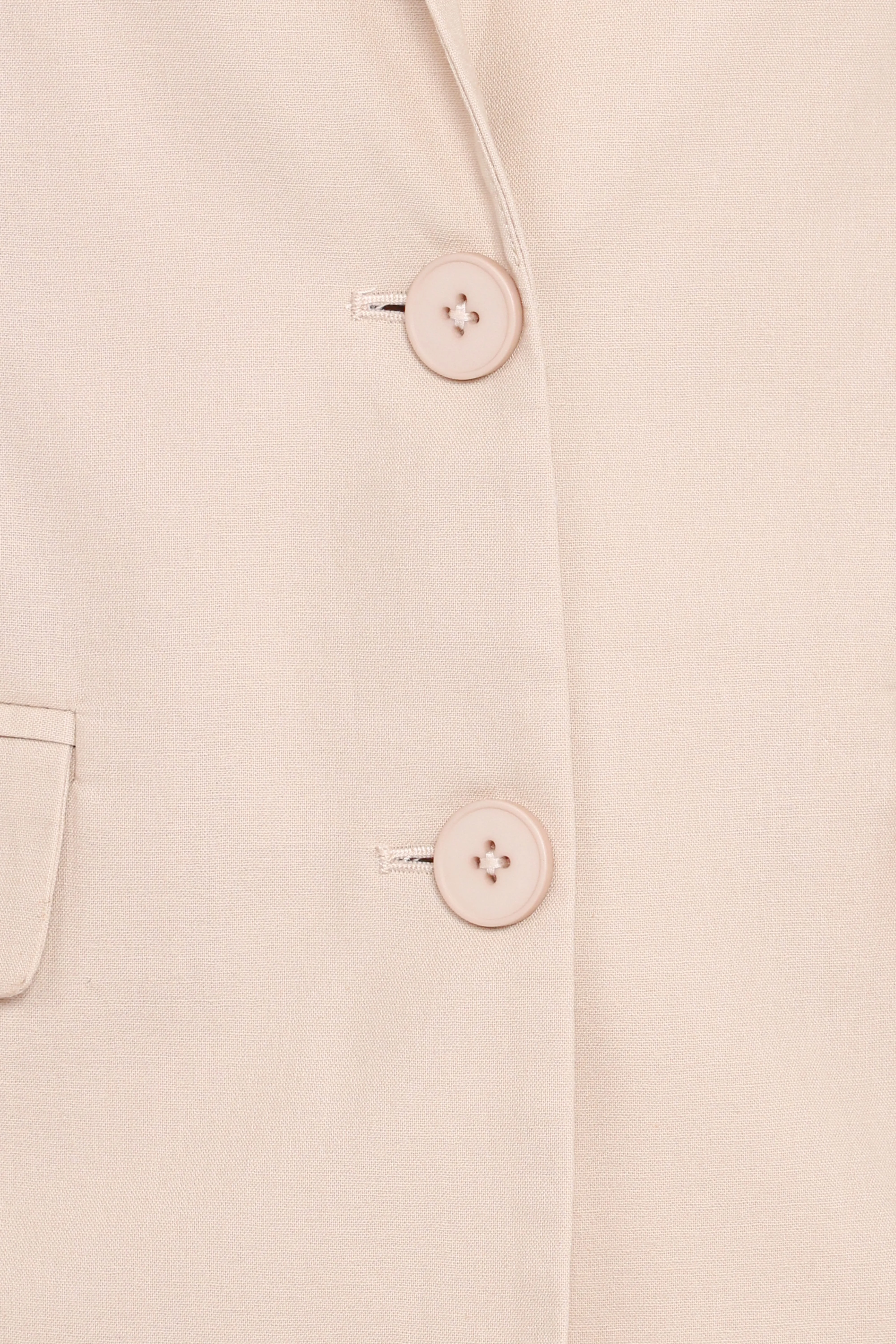 Brielle Short Sleeve Blazer Top - Beige - Image 7