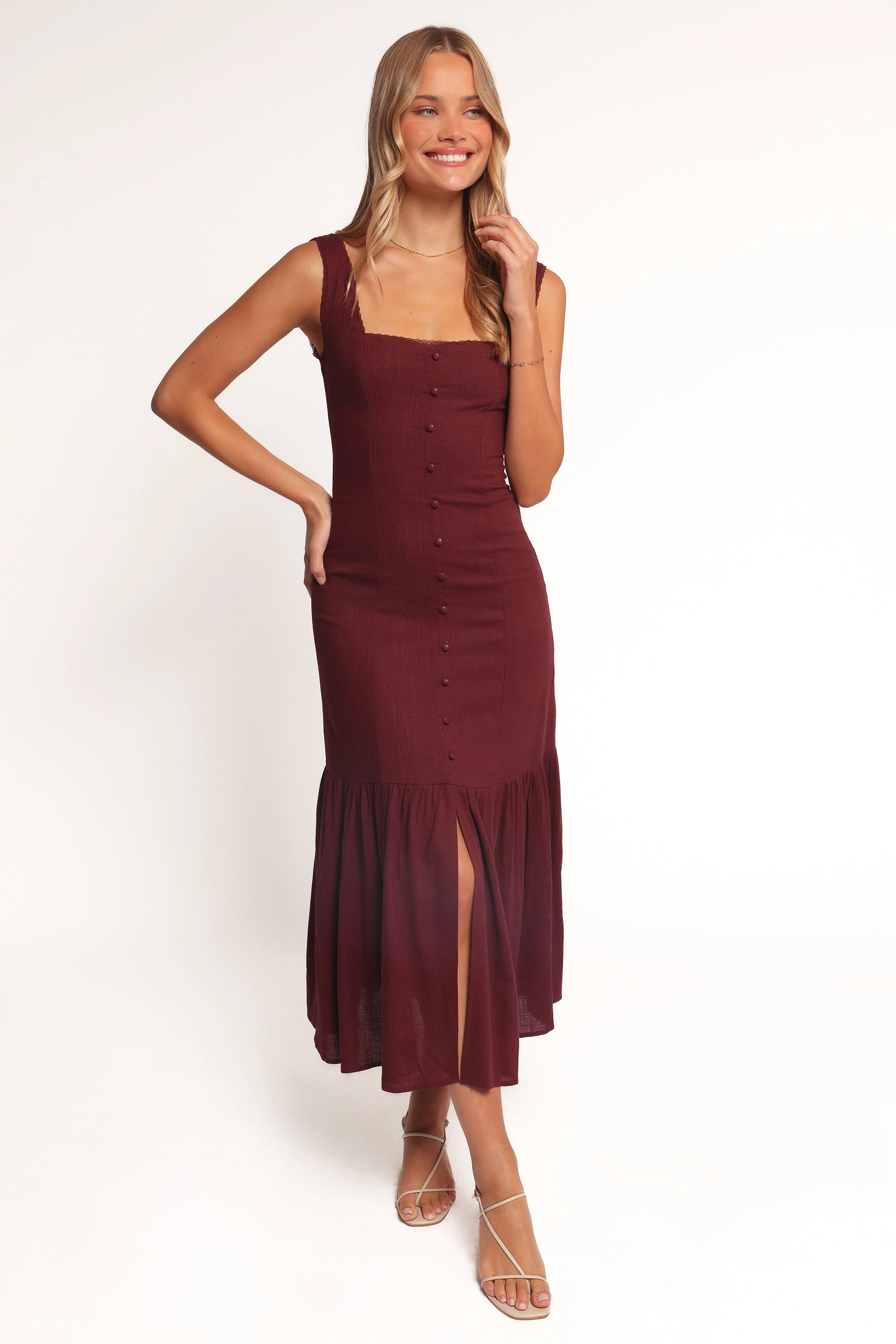 Brisa Maxi Dress - Cherry - Image 6