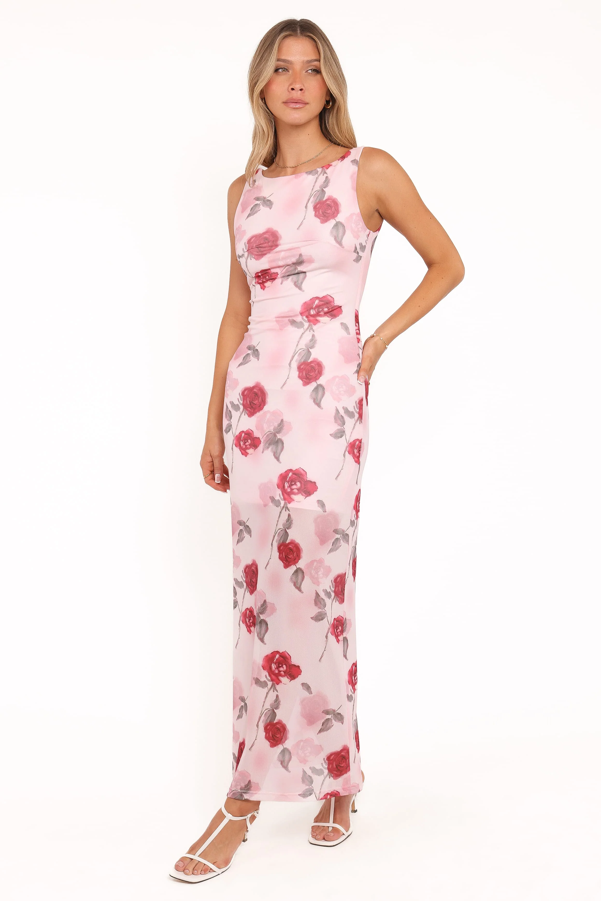 Brissa Maxi Dress - Pink Floral - Image 2