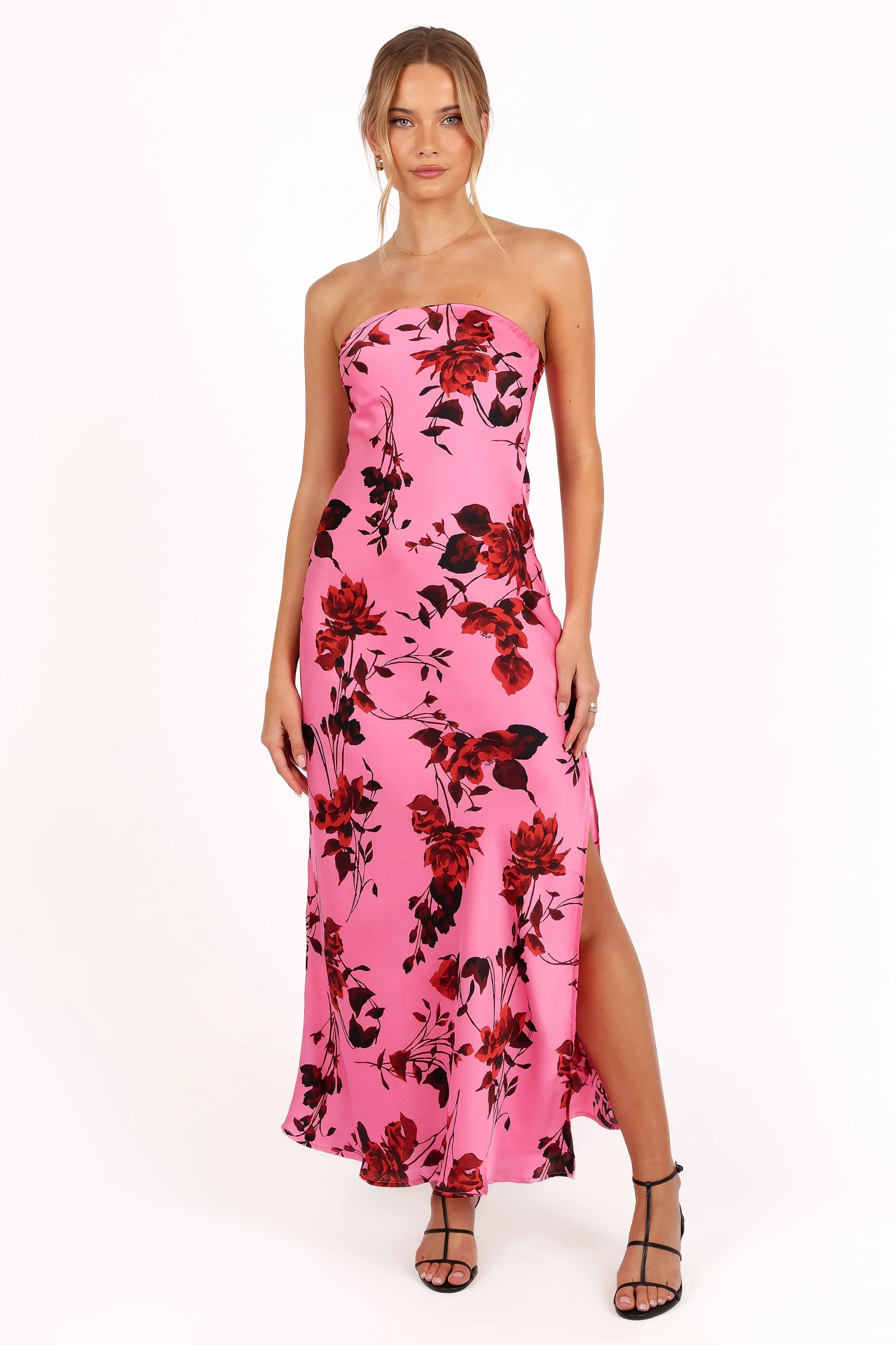 Bryden Maxi Strapless Dress - Rose/Pink - Image 2