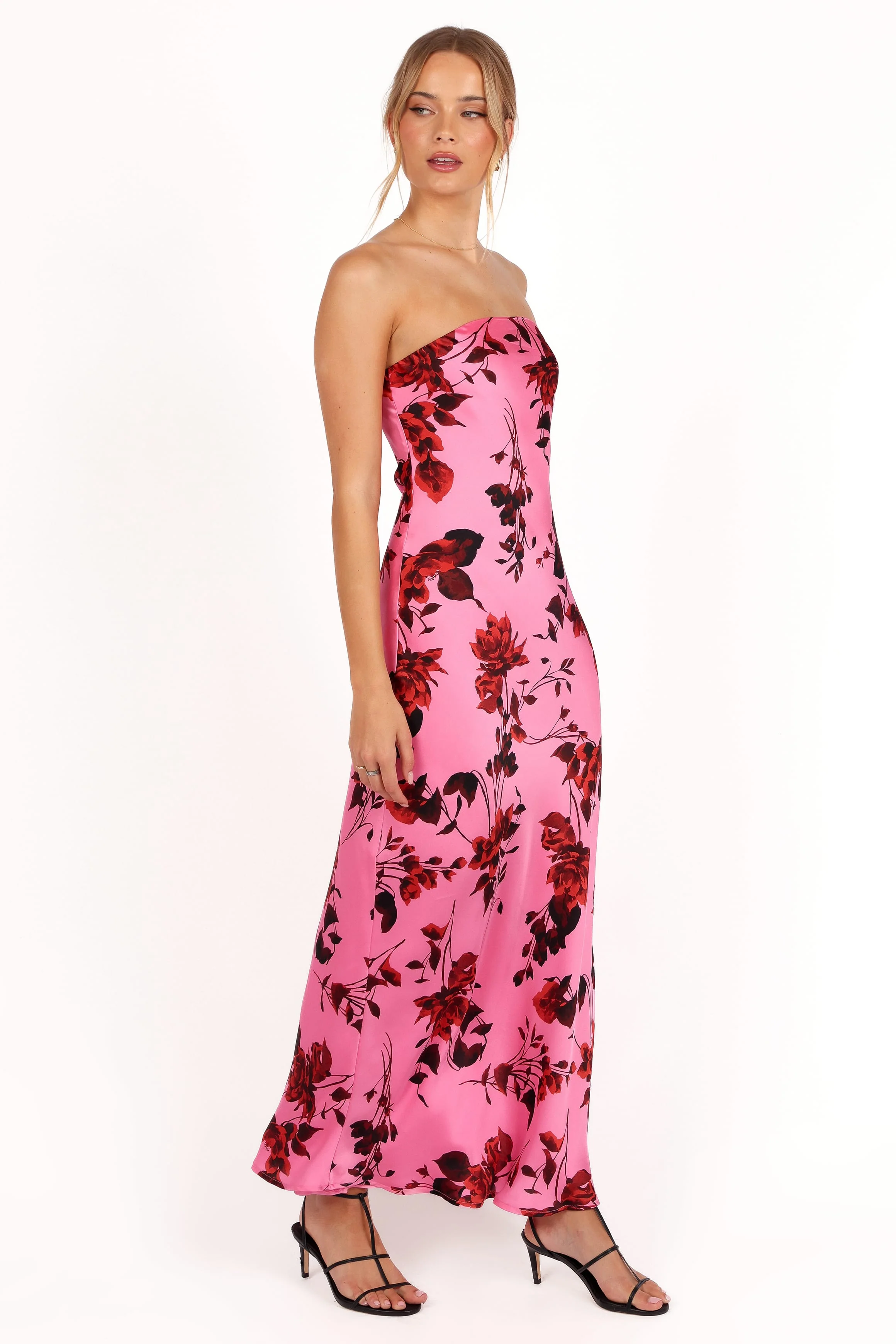 Bryden Maxi Strapless Dress - Rose/Pink - Image 5