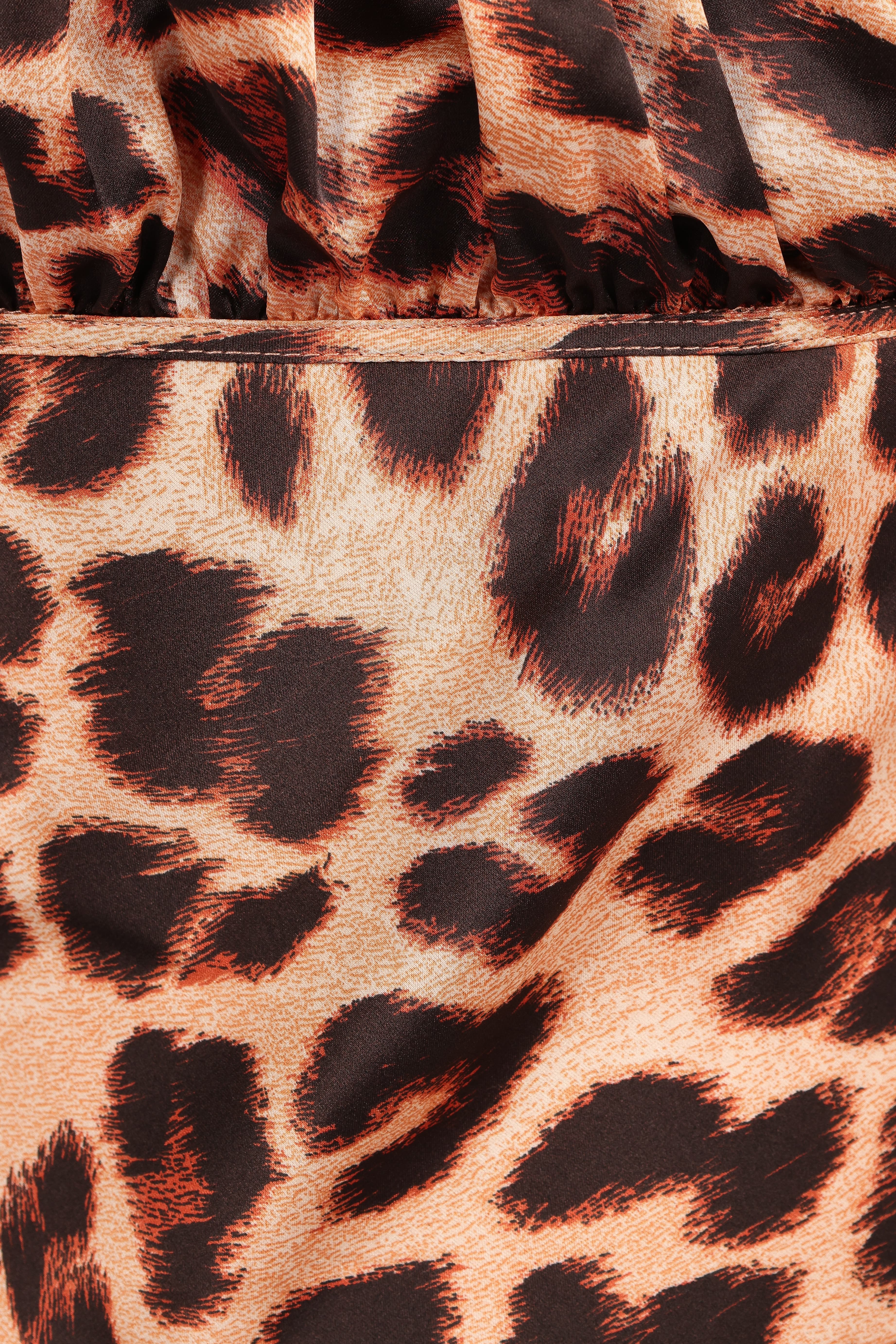 Brynley Midi Dress - Leopard - Image 8