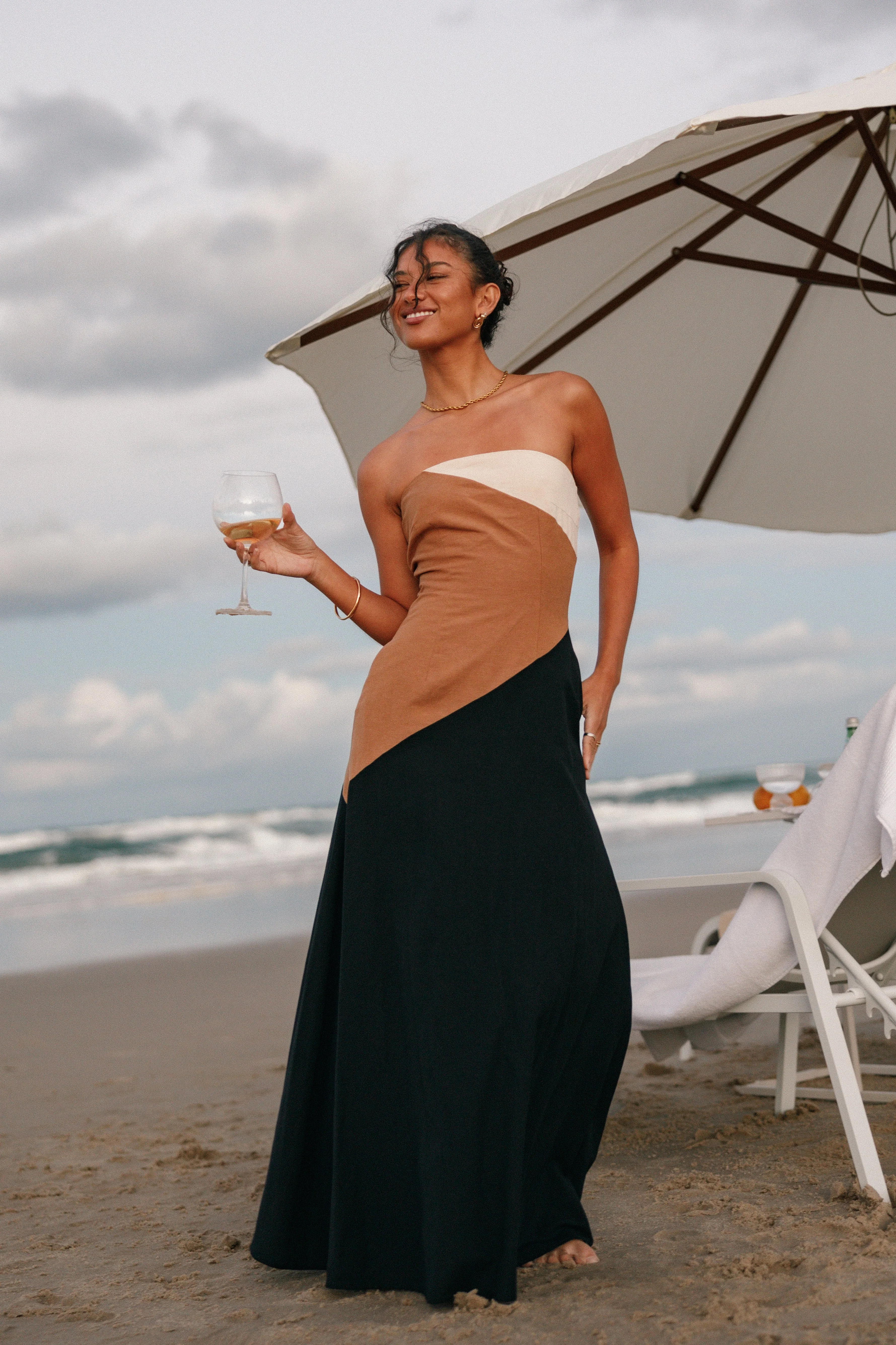 Calissa Maxi Dress - Caramel Multi - Image 2