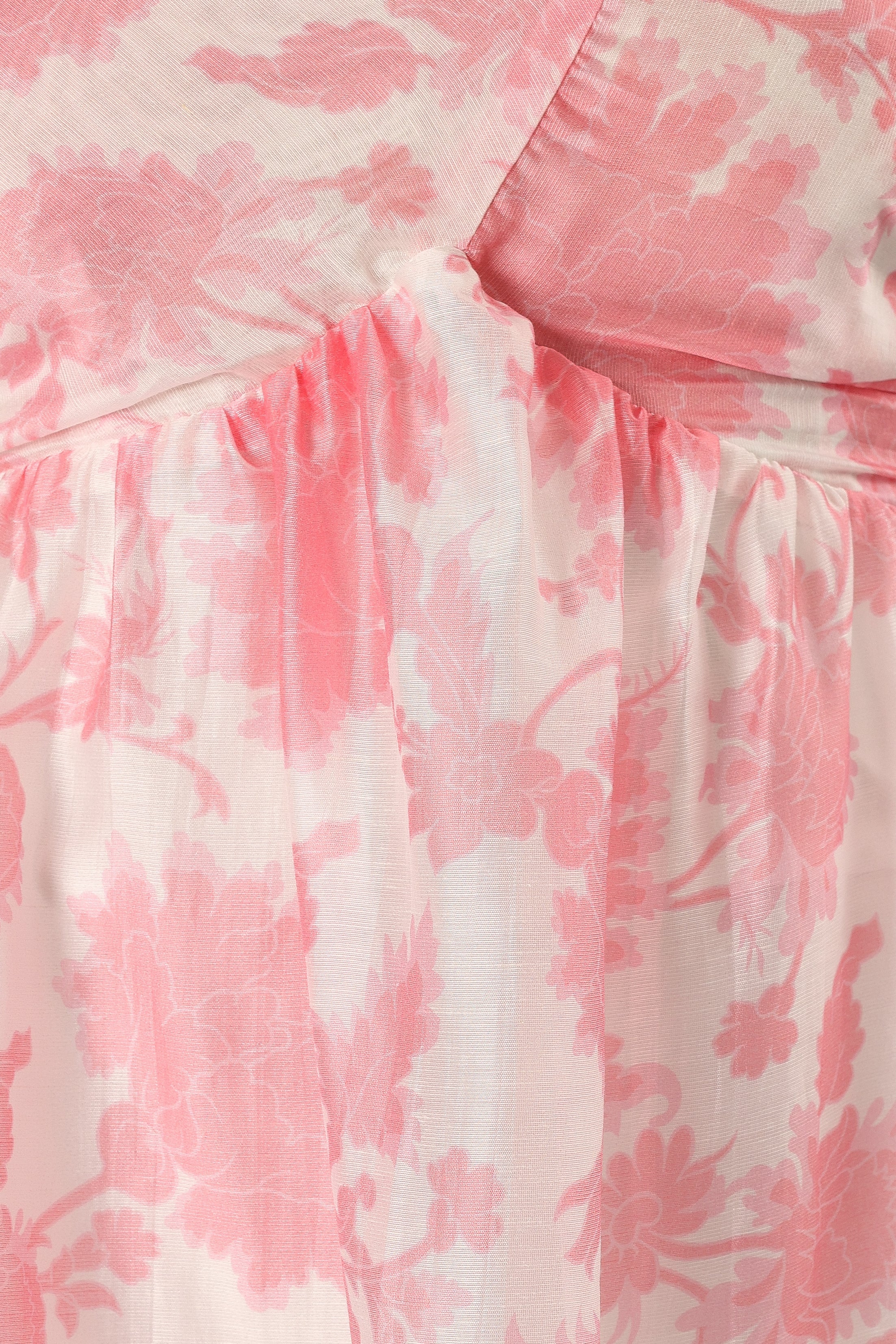 Calvin One Shoulder Mini Dress - Pink Floral - Image 10