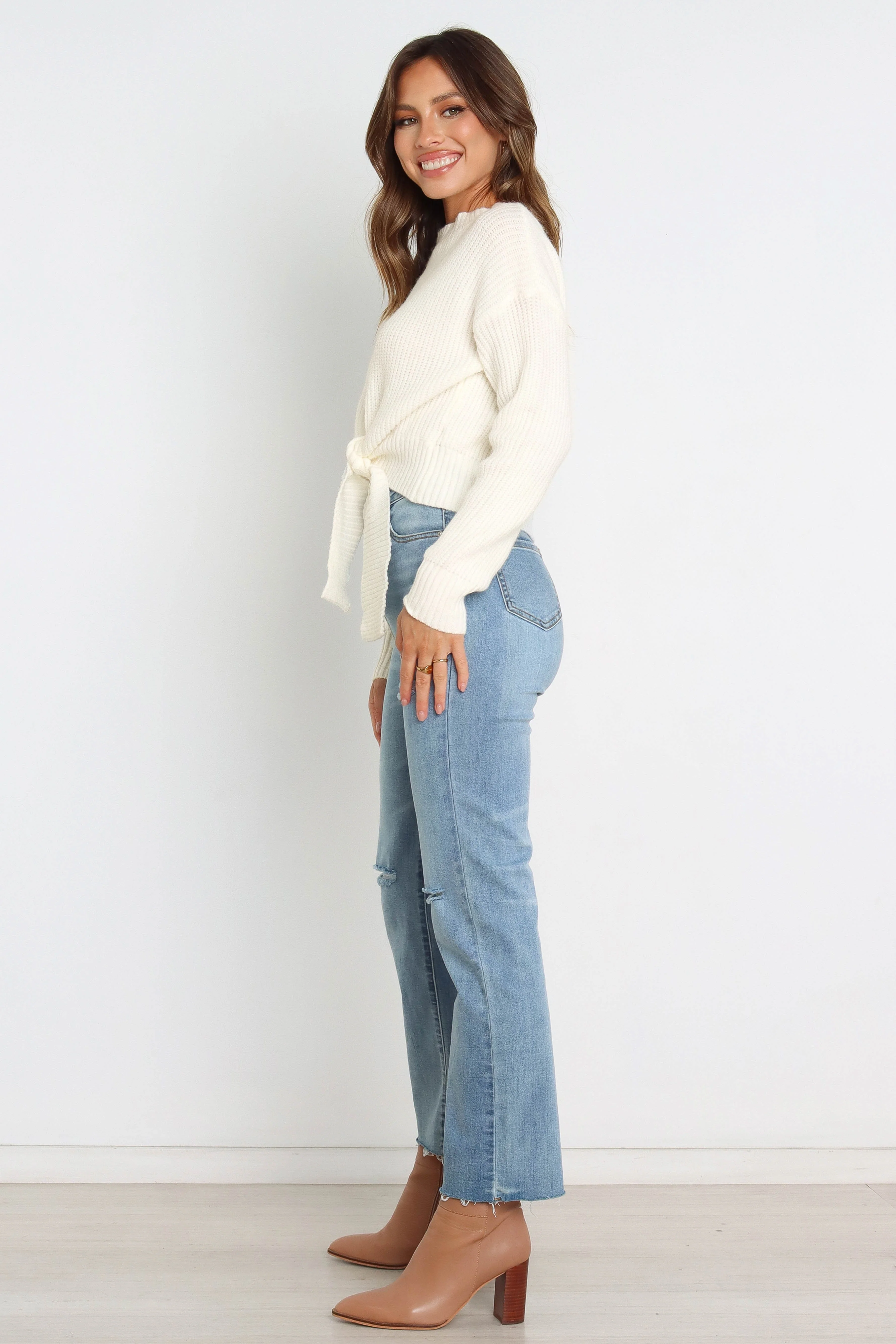 Captivate Knit Sweater - Cream - Image 6