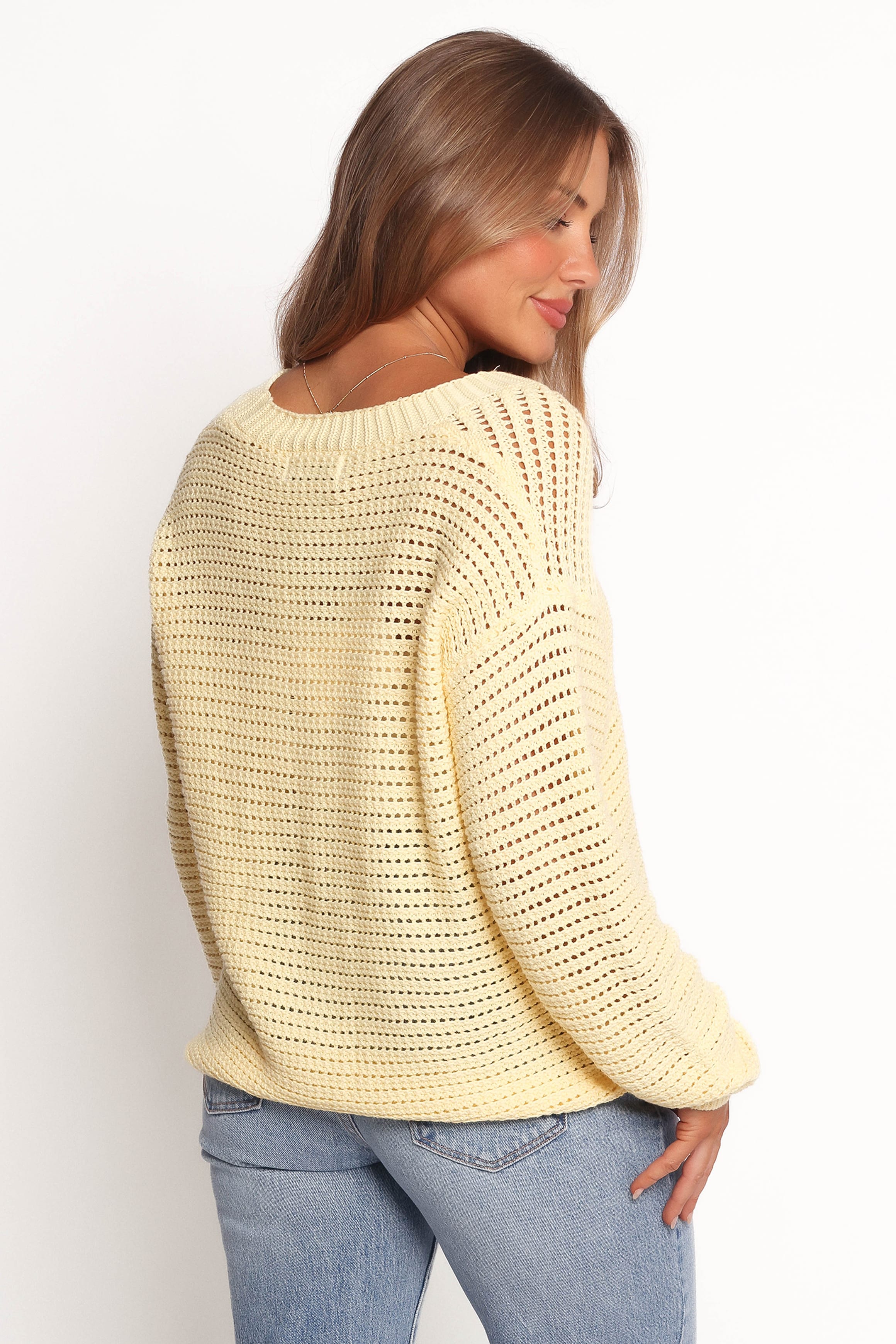 Carrie Button Front Cardigan - Yellow - Image 7