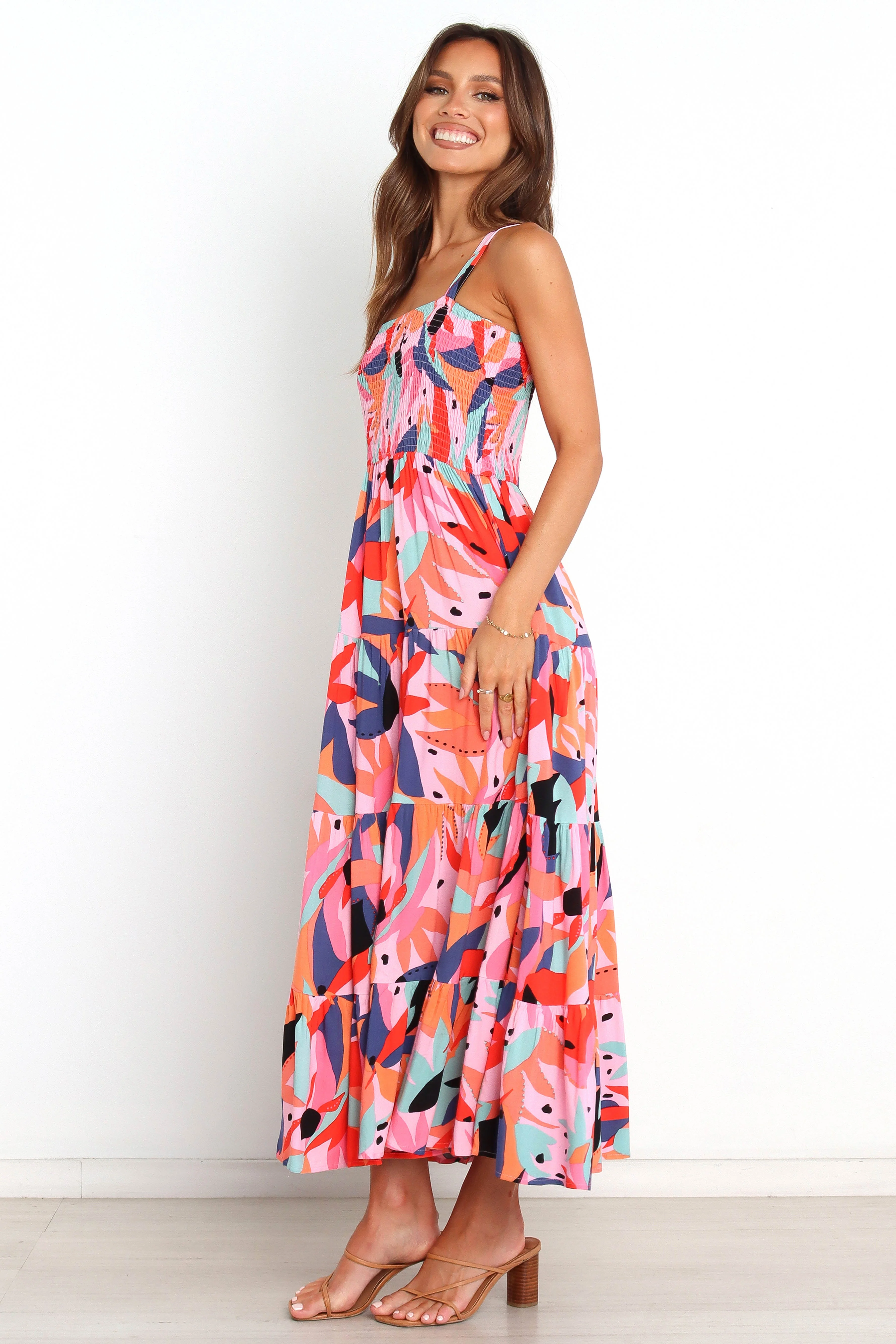 Celina Dress - Pink Multi - Image 3