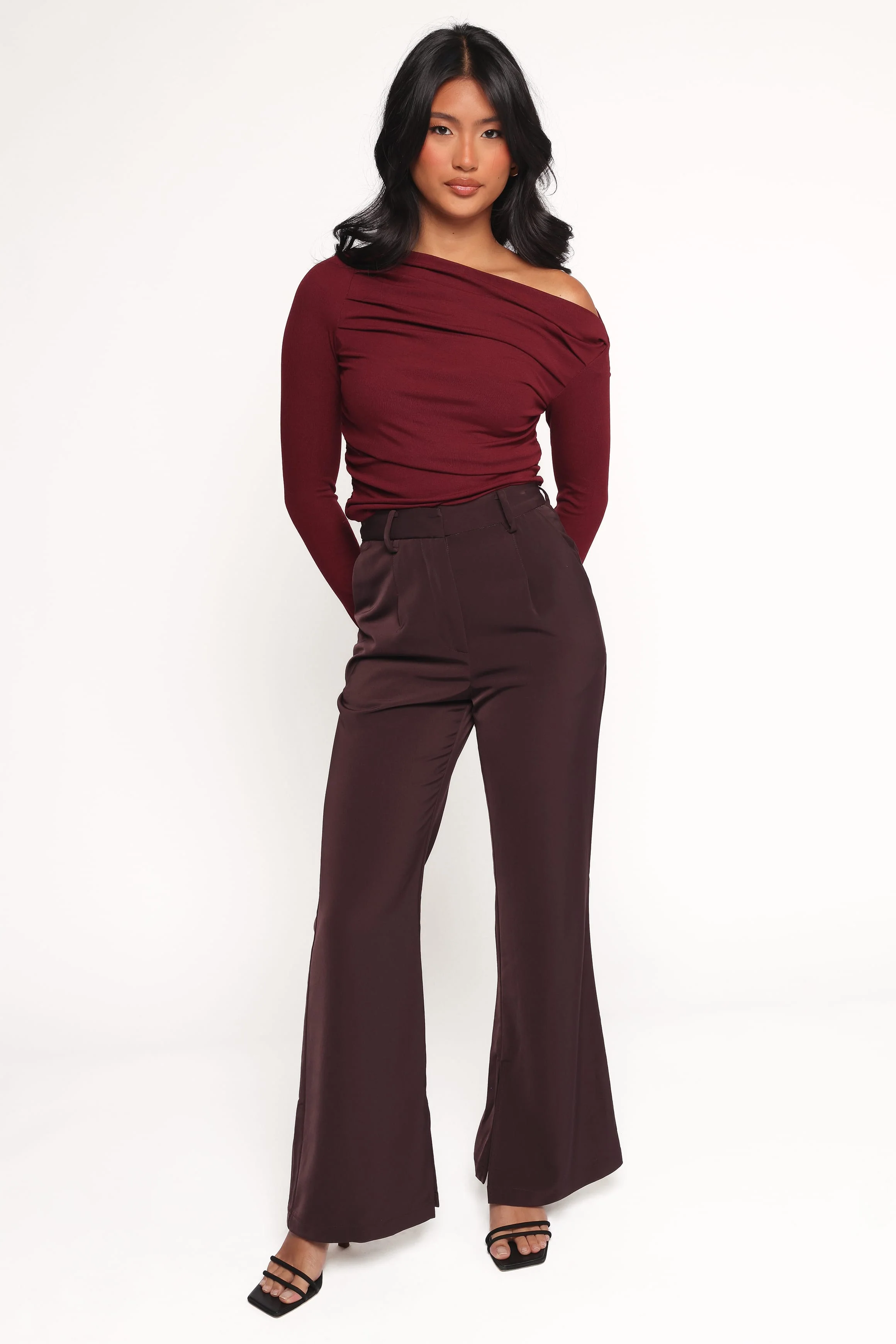 Cer Knit Top - Cherry Chocolate - Image 2