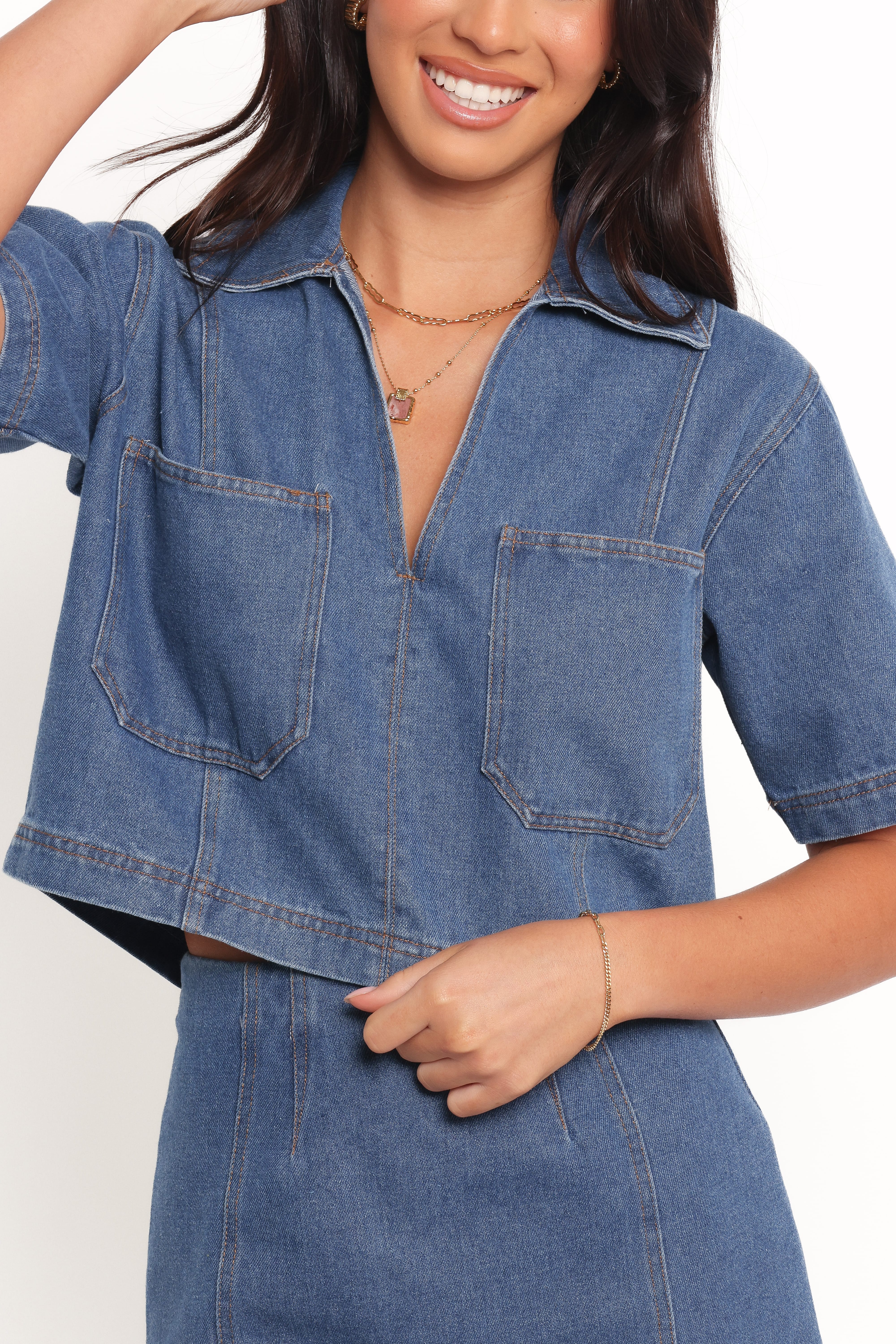 Cera Two Piece Set - Medium Denim - Image 6