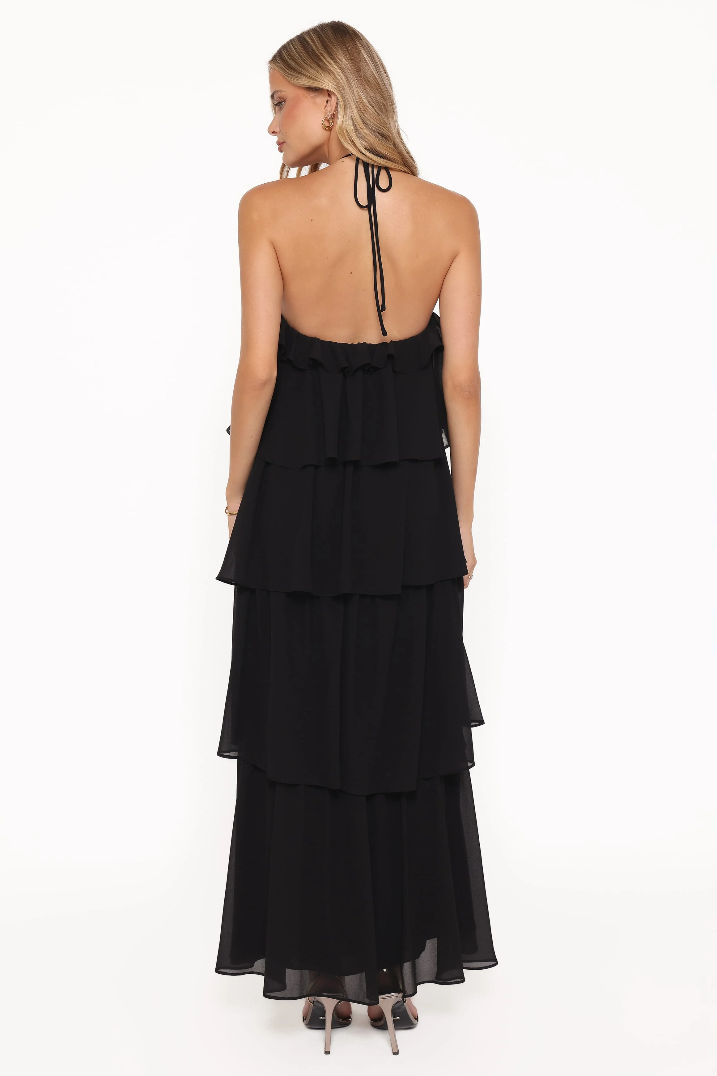 Chasity Halterneck Maxi Dress - Black - Image 5