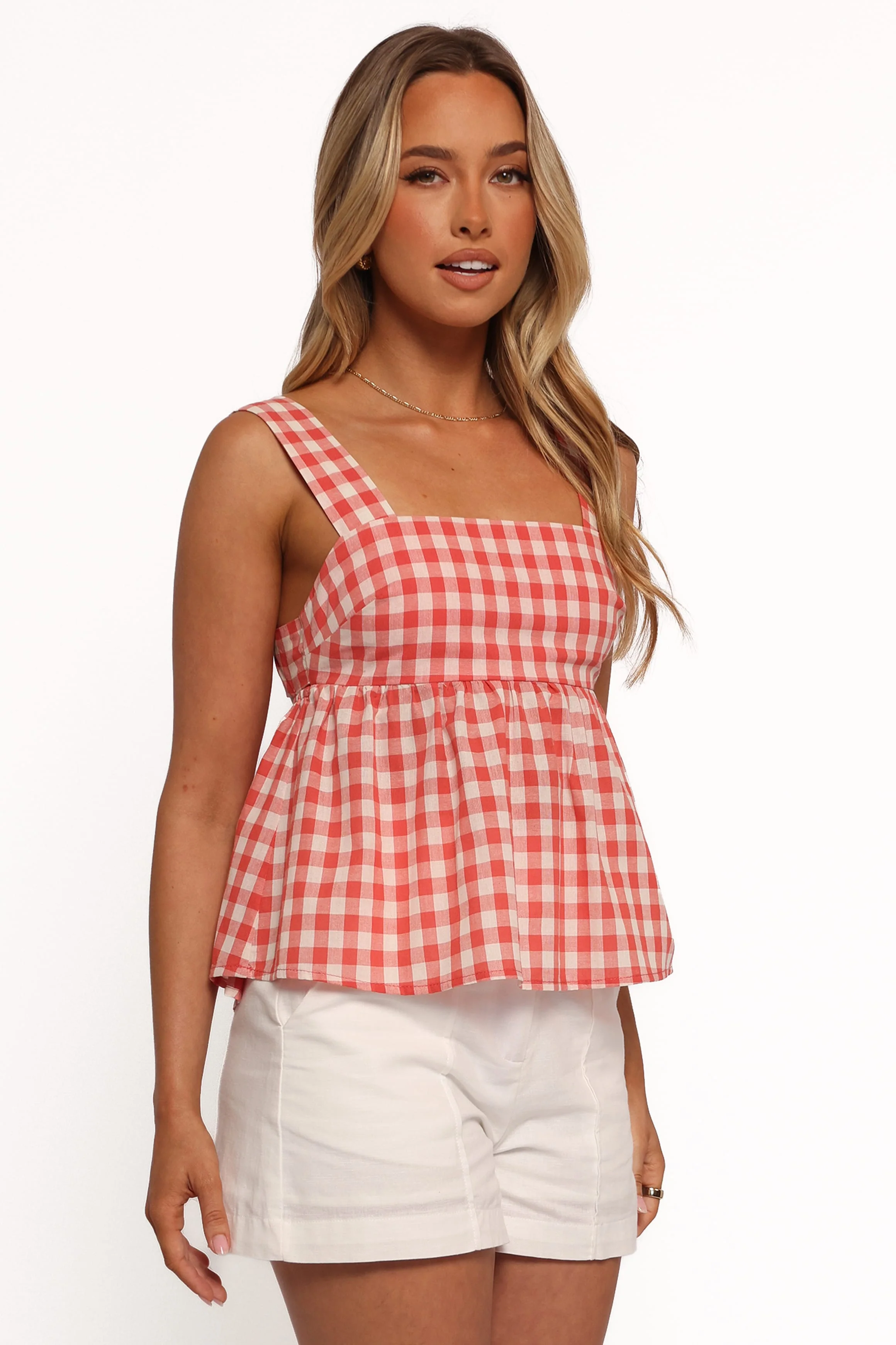 Chatham Top - Red Gingham - Image 4