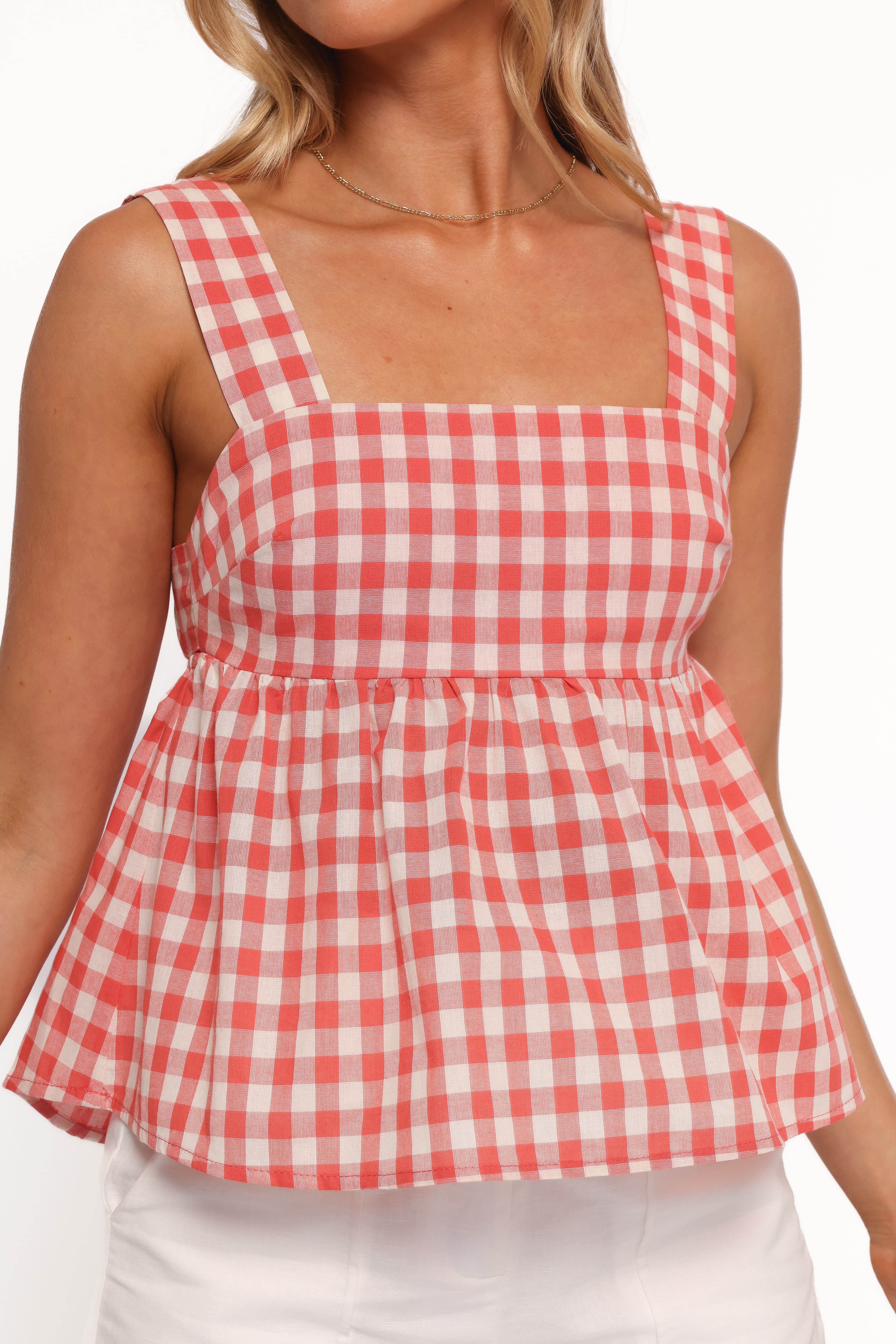 Chatham Top - Red Gingham - Image 6