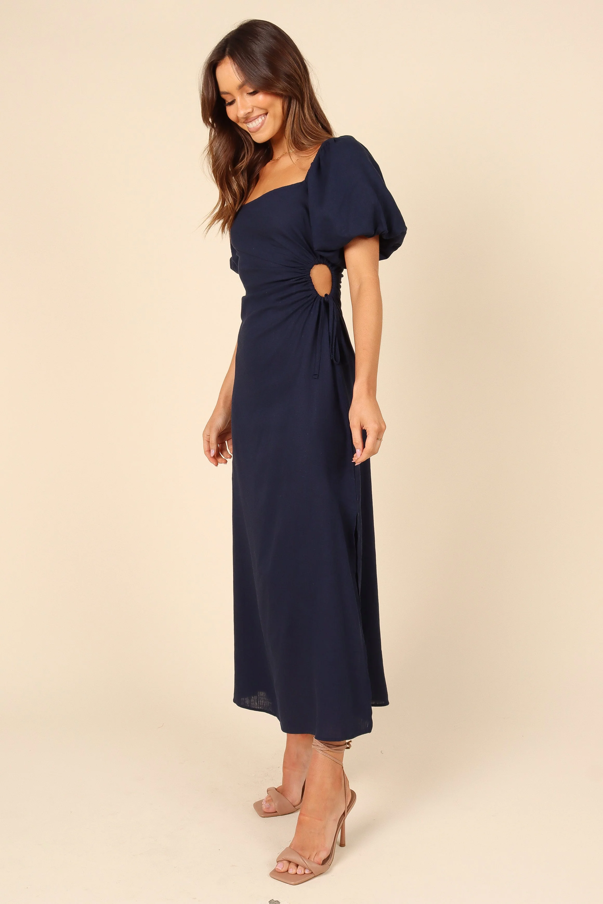 Chloe Cut Out Dress - Navy - Image 4
