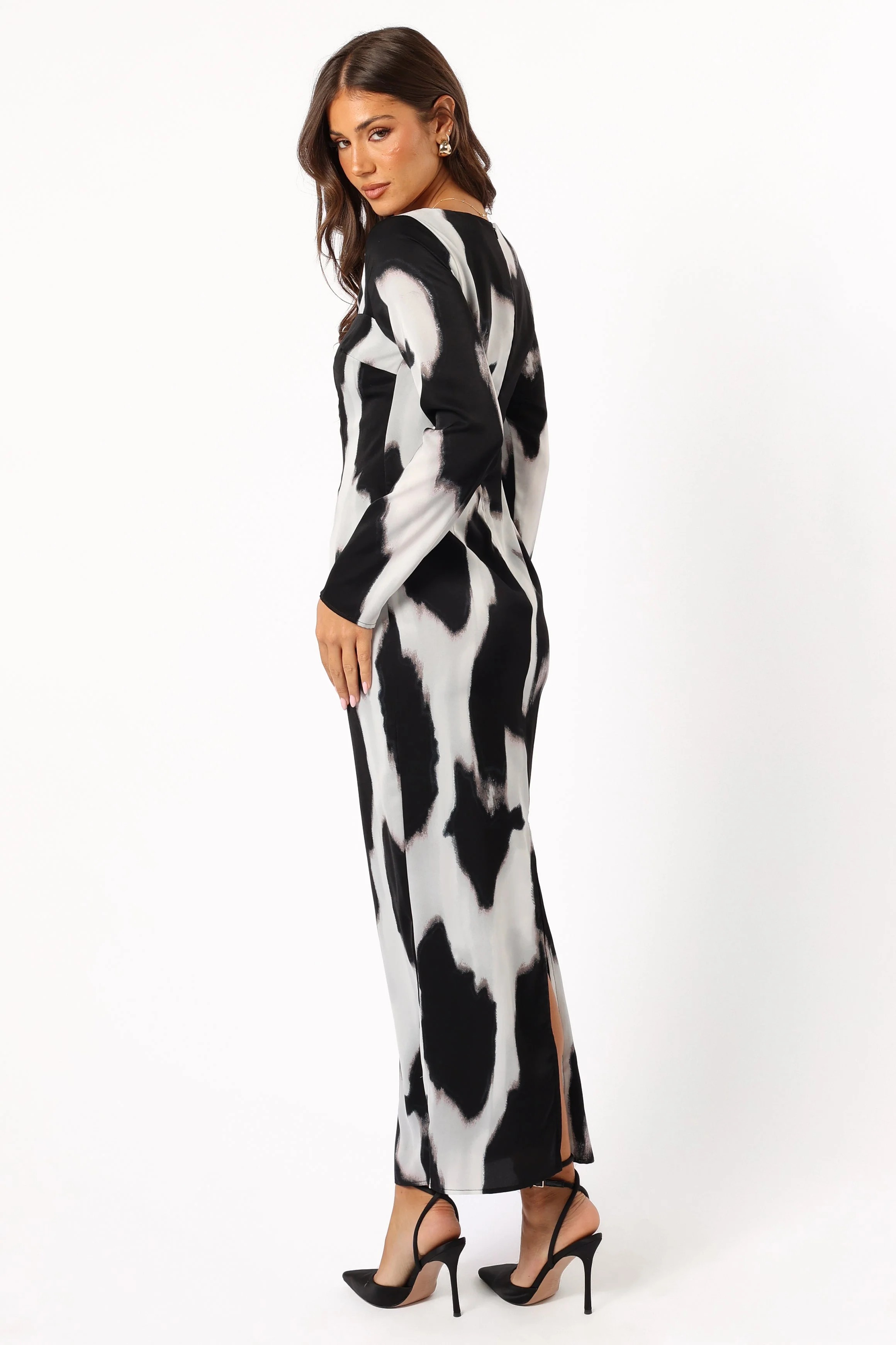 Christah Maxi Dress - Black/White - Image 3