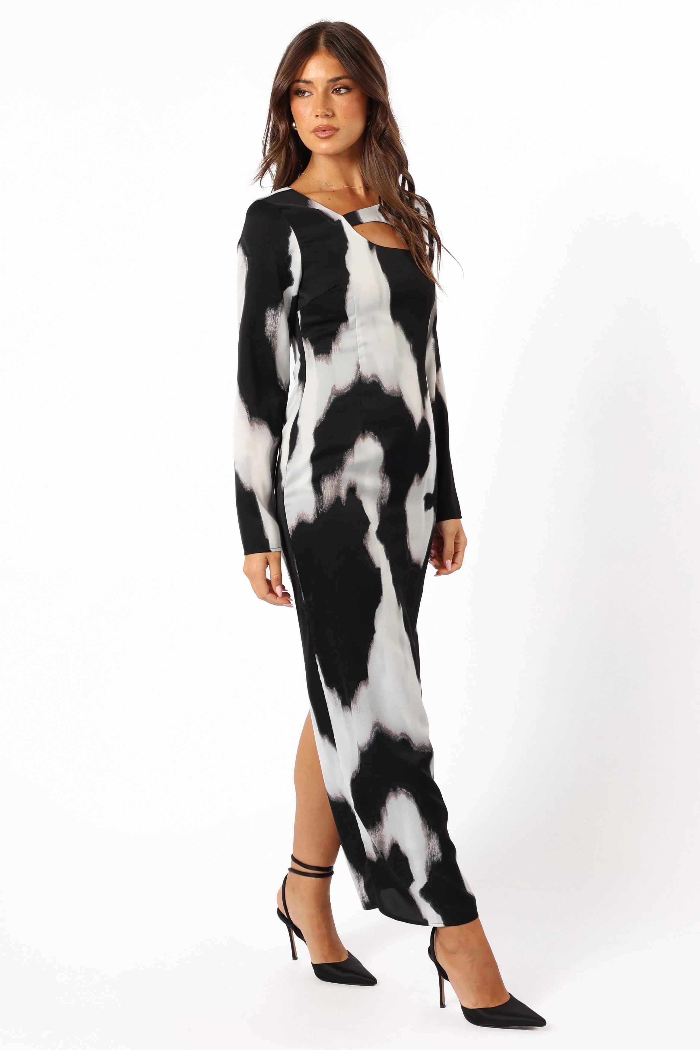 Christah Maxi Dress - Black/White - Image 4