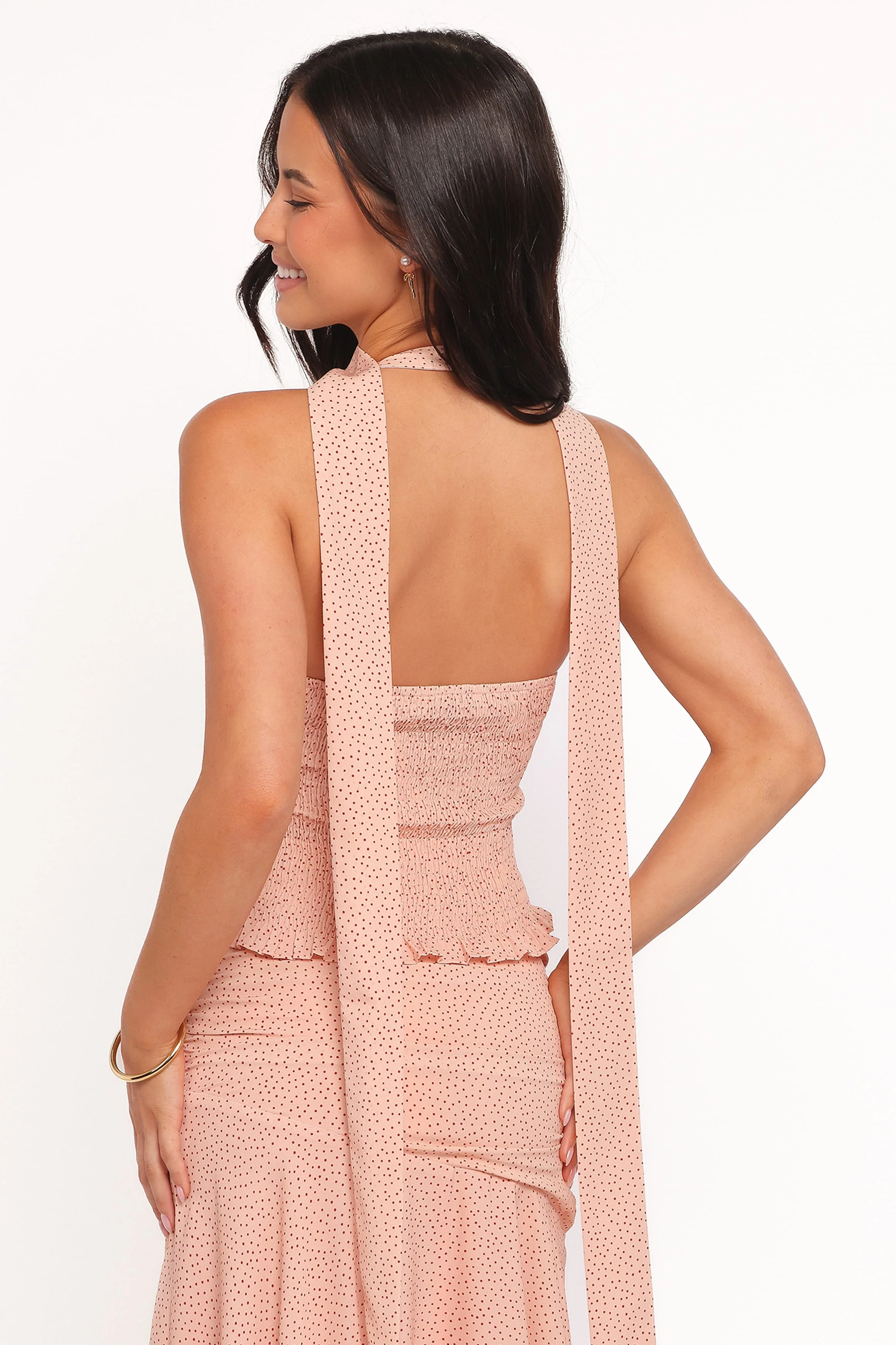 Cinthia Top - Peach Polka Dot - Image 5