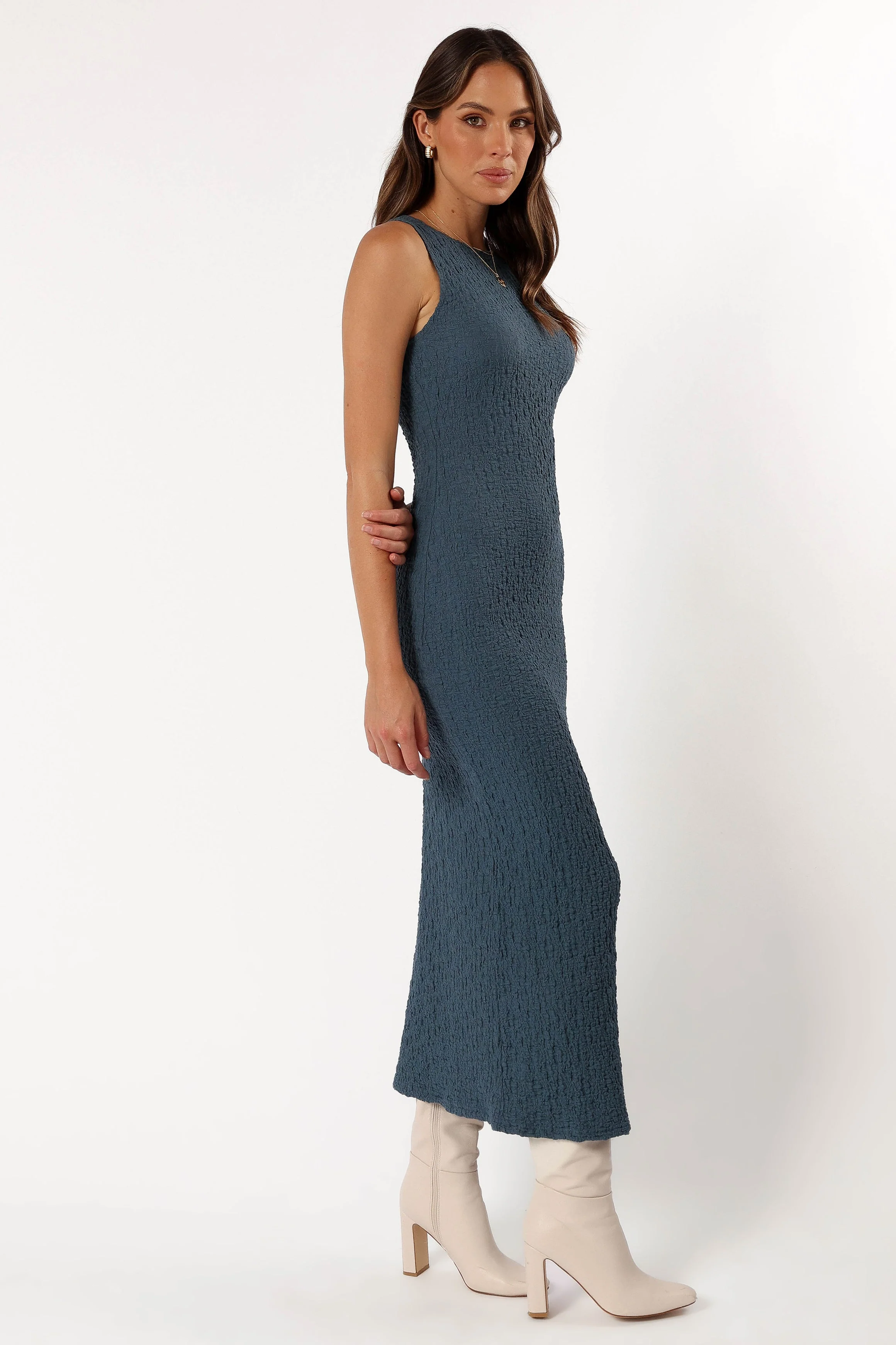 Clark Maxi Dress - Charcoal - Image 6
