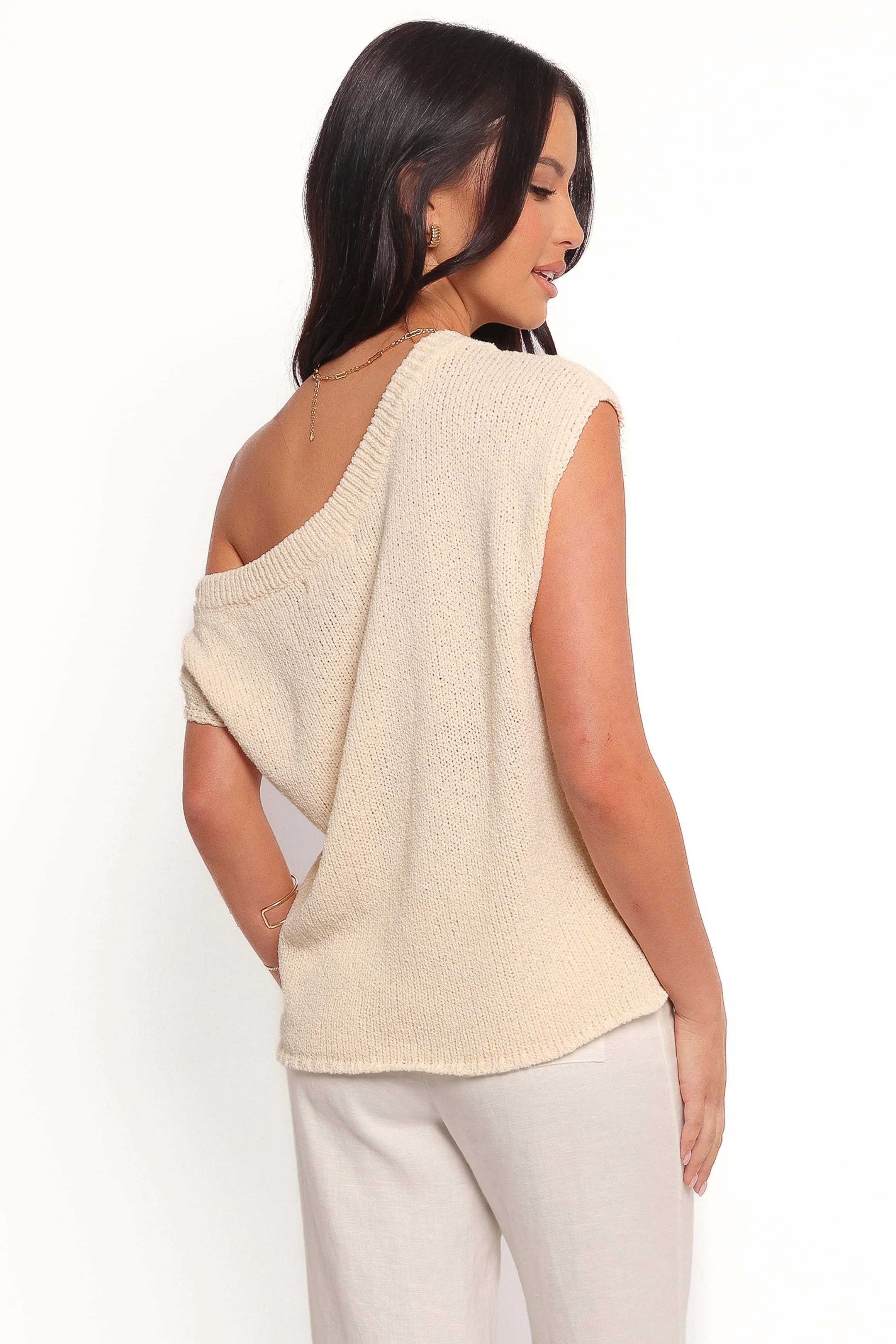 Coco Knit Top - Off White - Image 4
