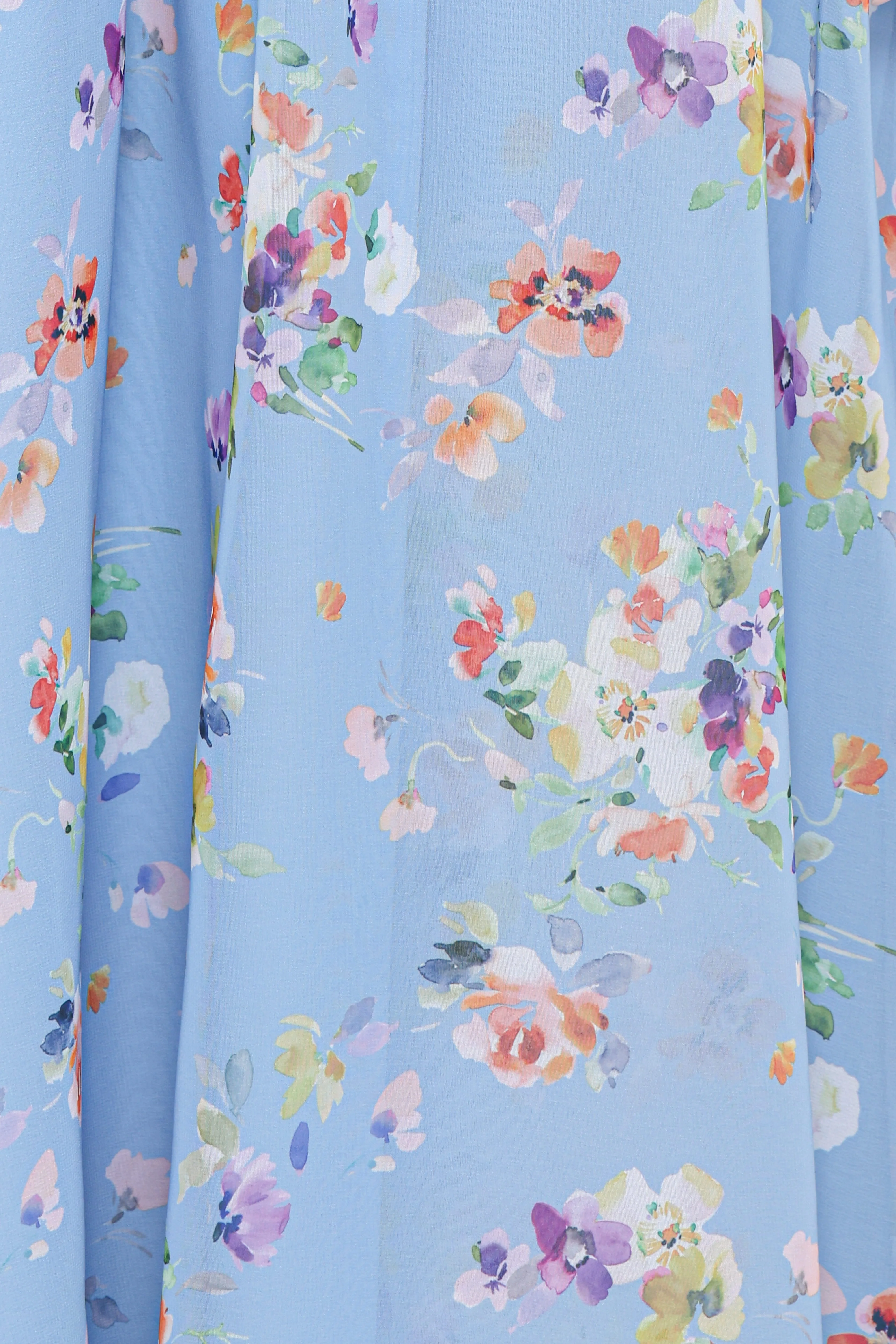 Codie Off Shoulder Maxi Dress - Cornflower Blue Floral - Image 7