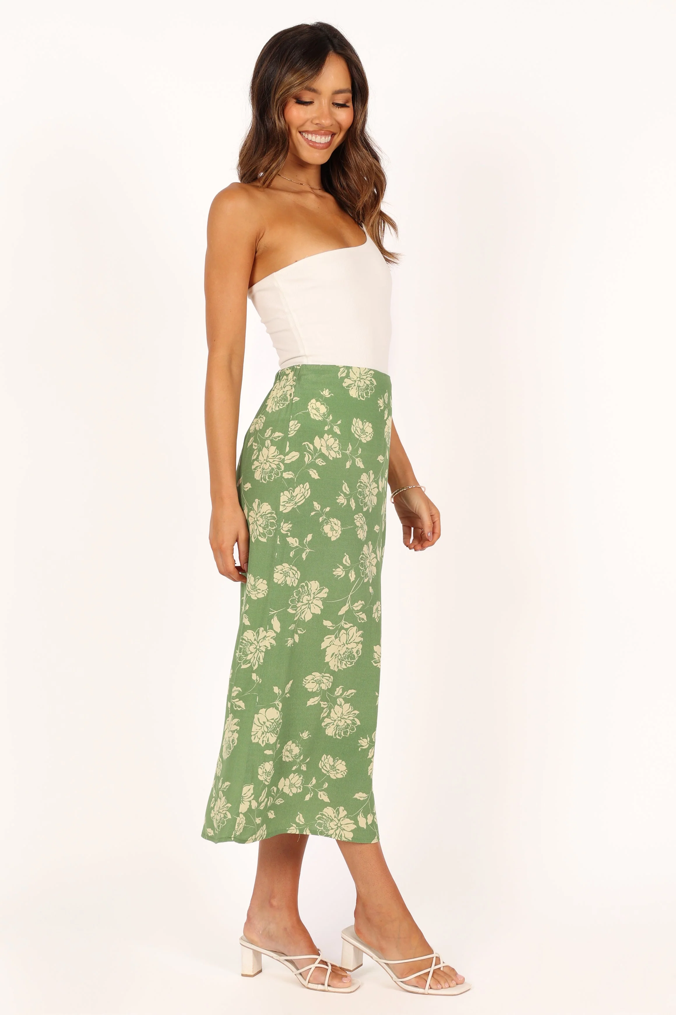 Cordelia Midi Skirt - Green - Image 7