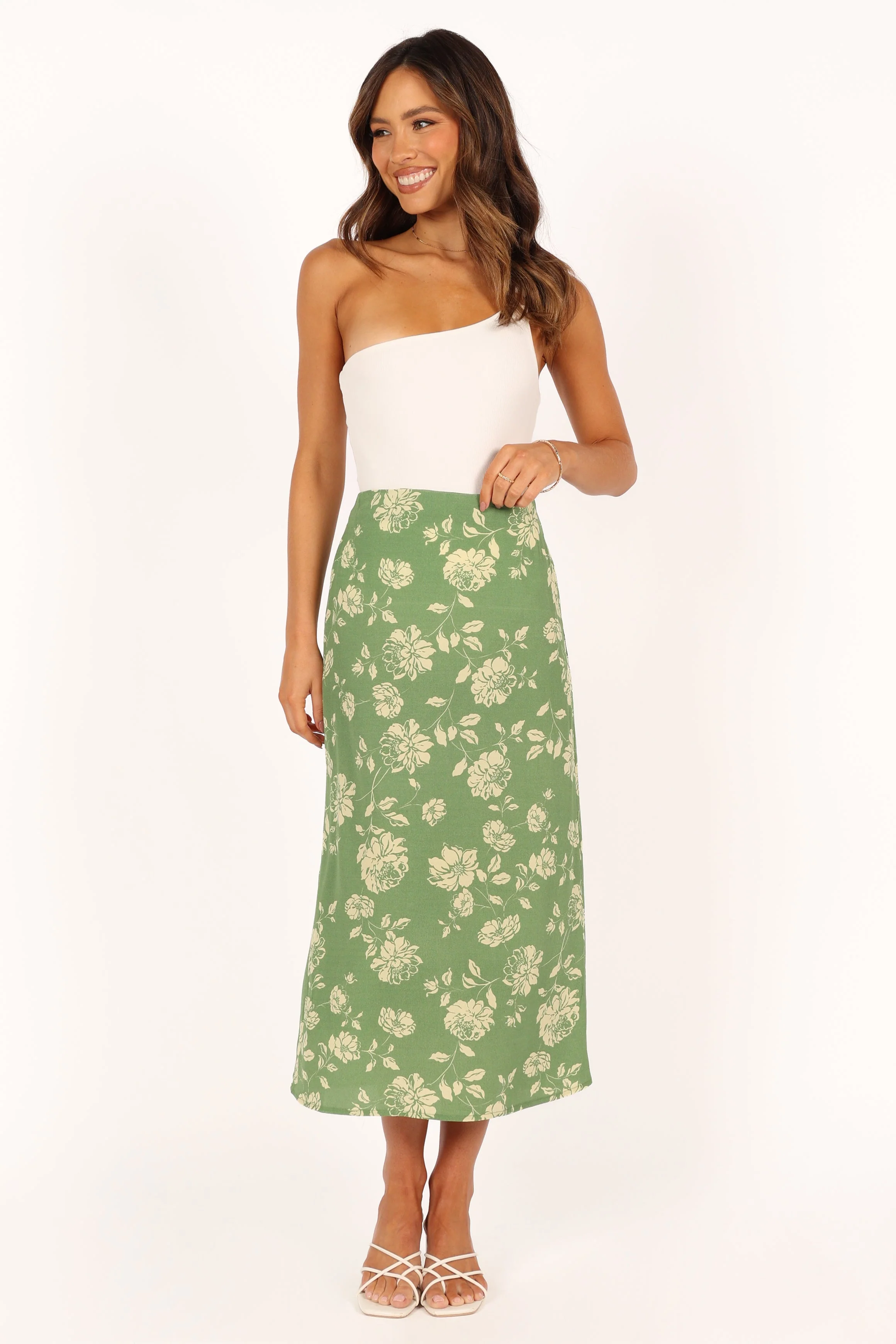 Cordelia Midi Skirt - Green - Image 8