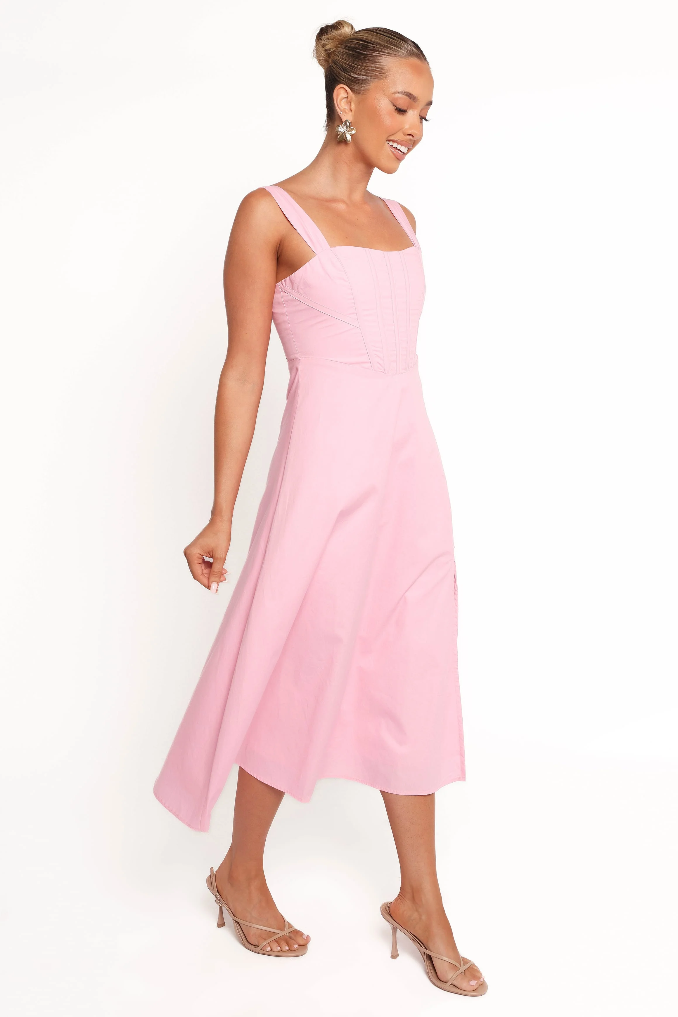 Cosima Midi Dress - Pink - Image 3
