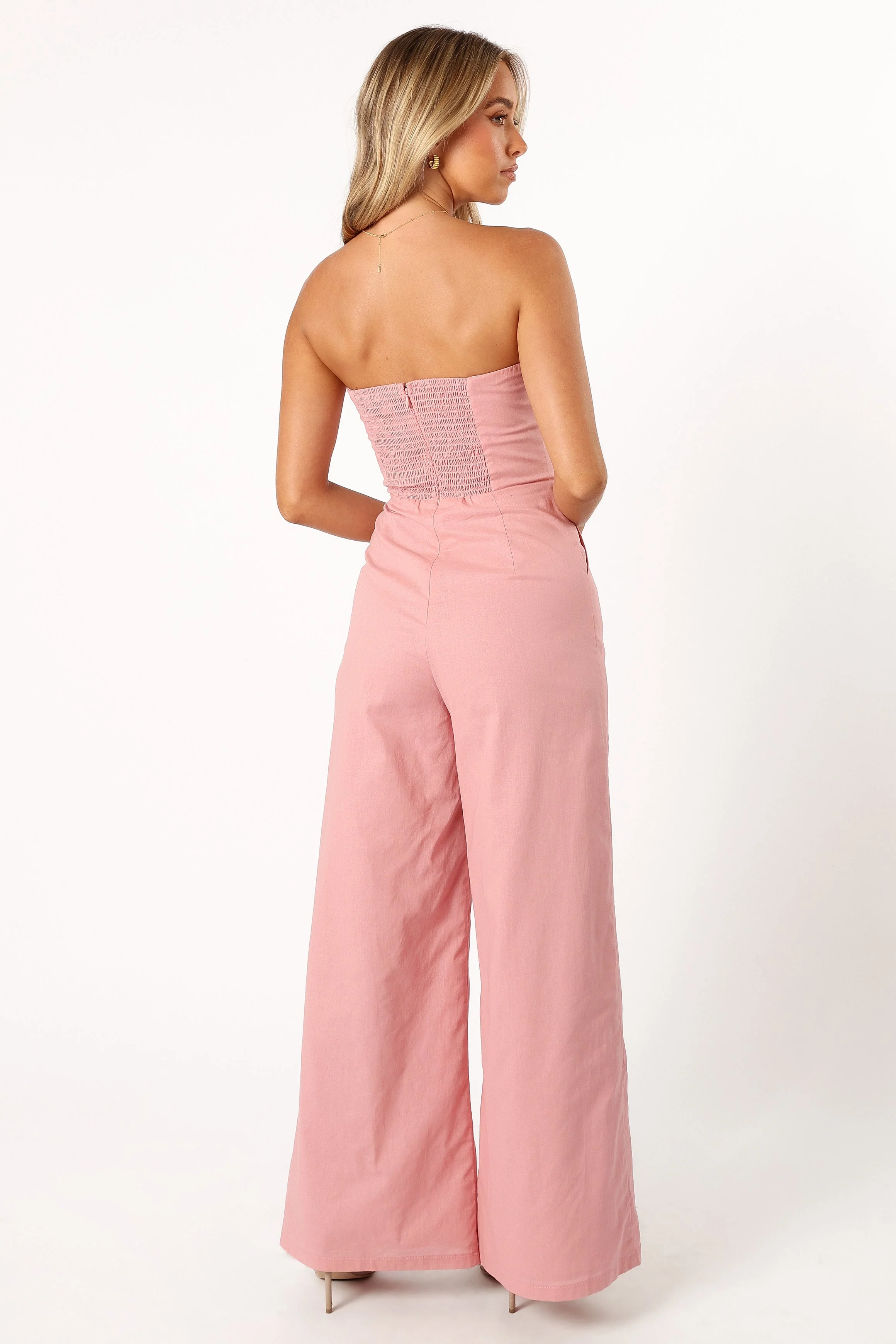 Daisy Strapless Jumpsuit - Dusty Rose - Image 8