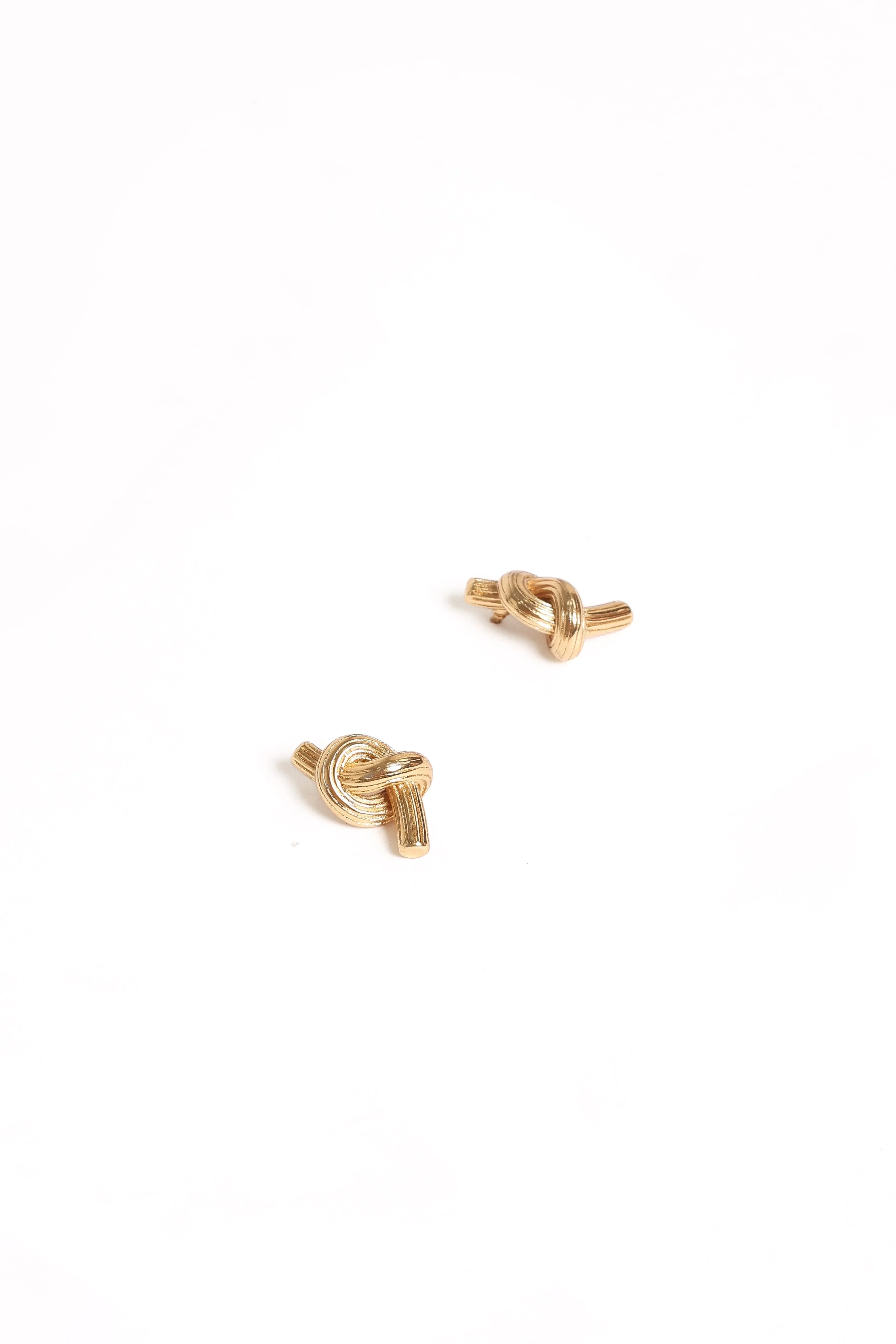 Dakota Knot Earrings - Gold - Image 4