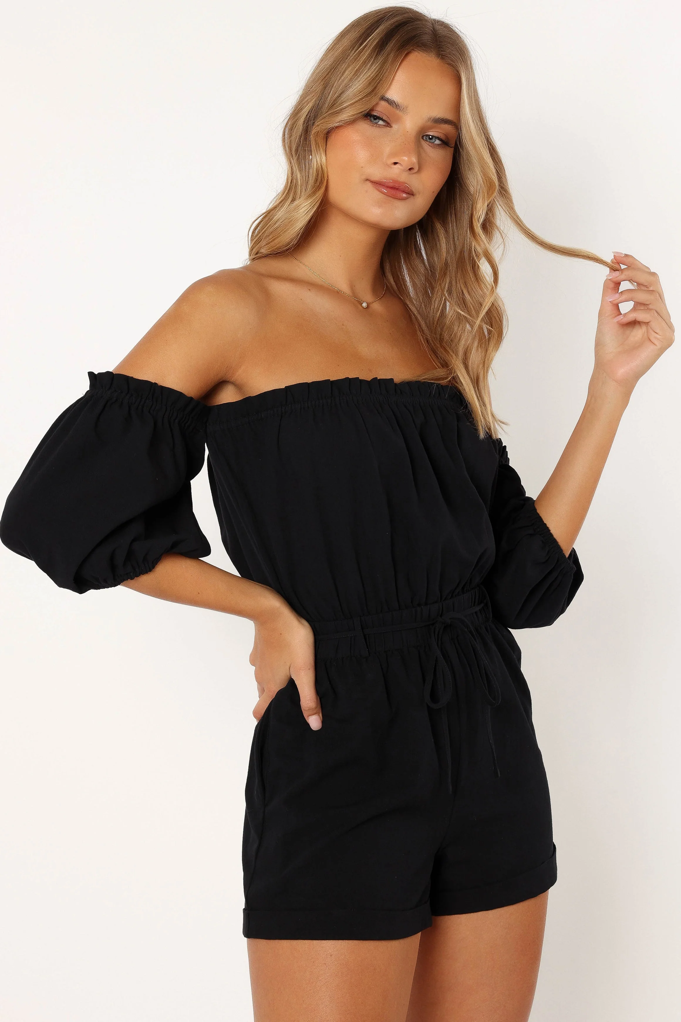 Daniella Playsuit - Black - Image 3