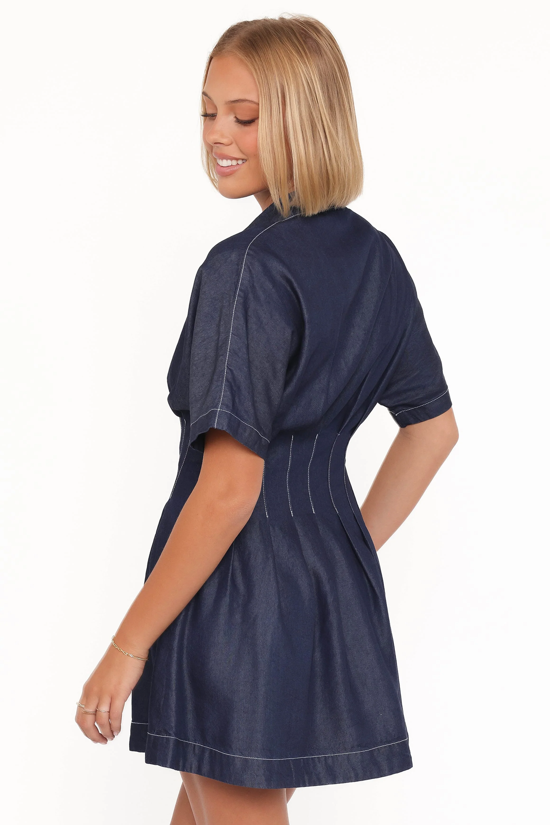 Davine Mini Dress - Blue - Image 5