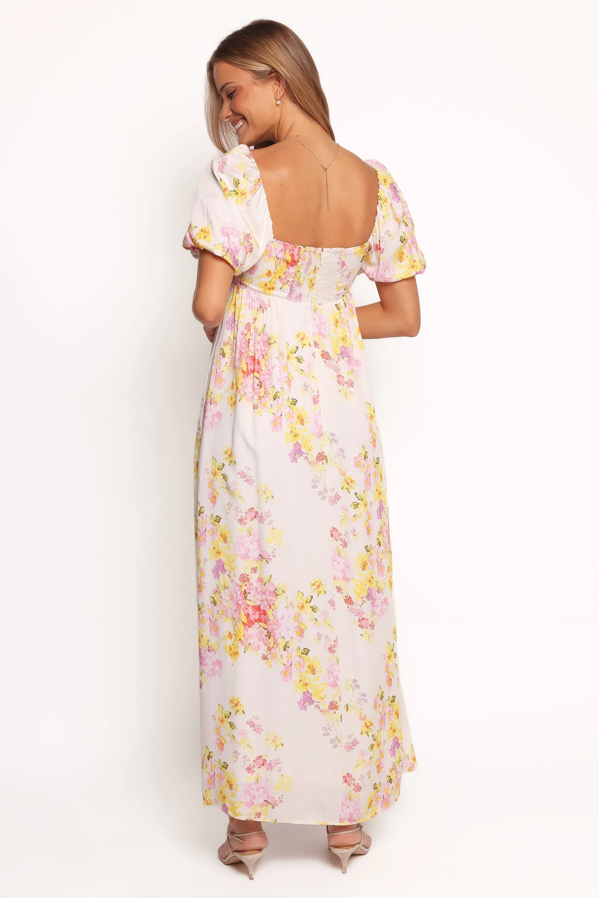 Sonnet Maxi Dress - Pink Floral - Image 4