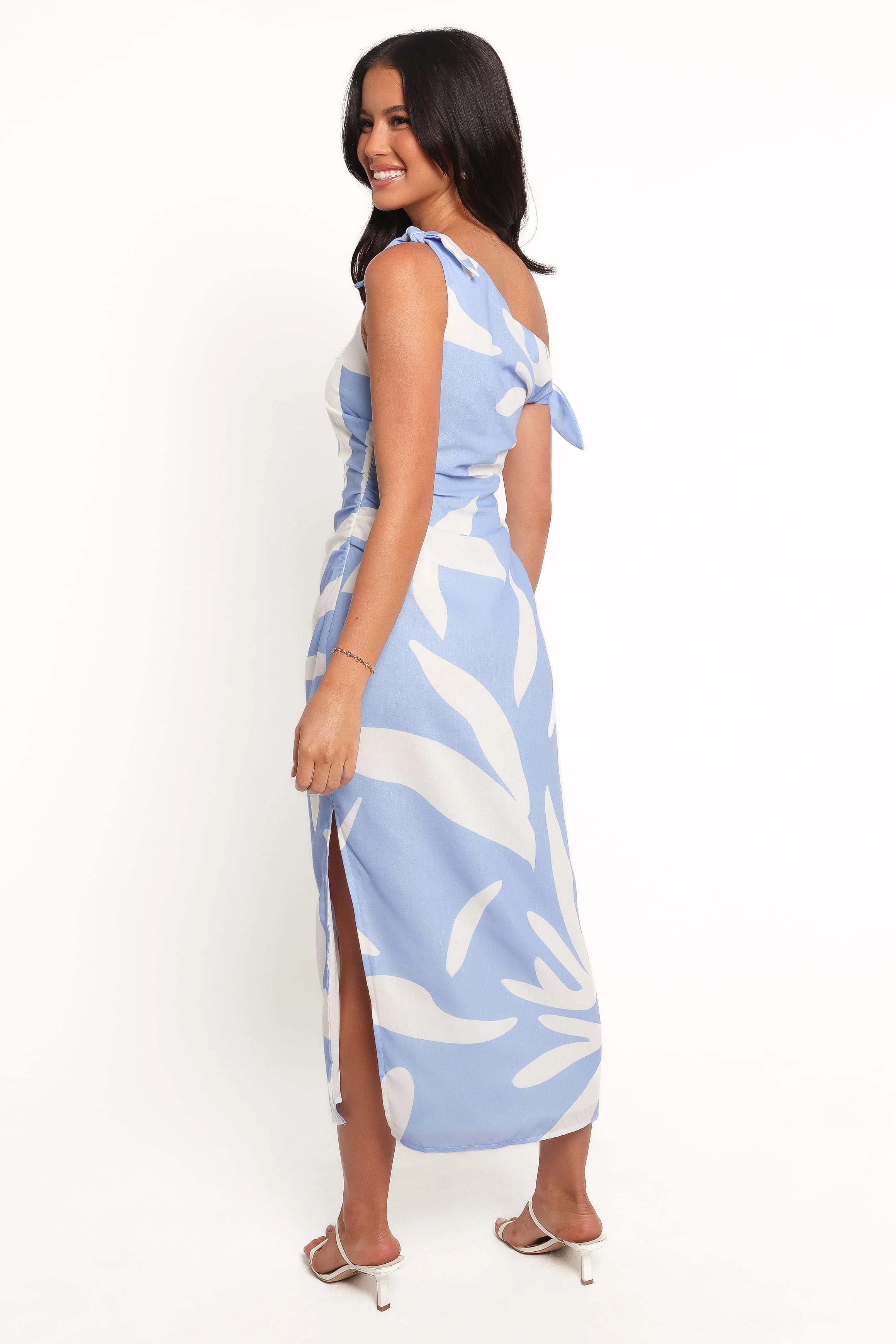Delani Midi Dress - Blue Floral - Image 5