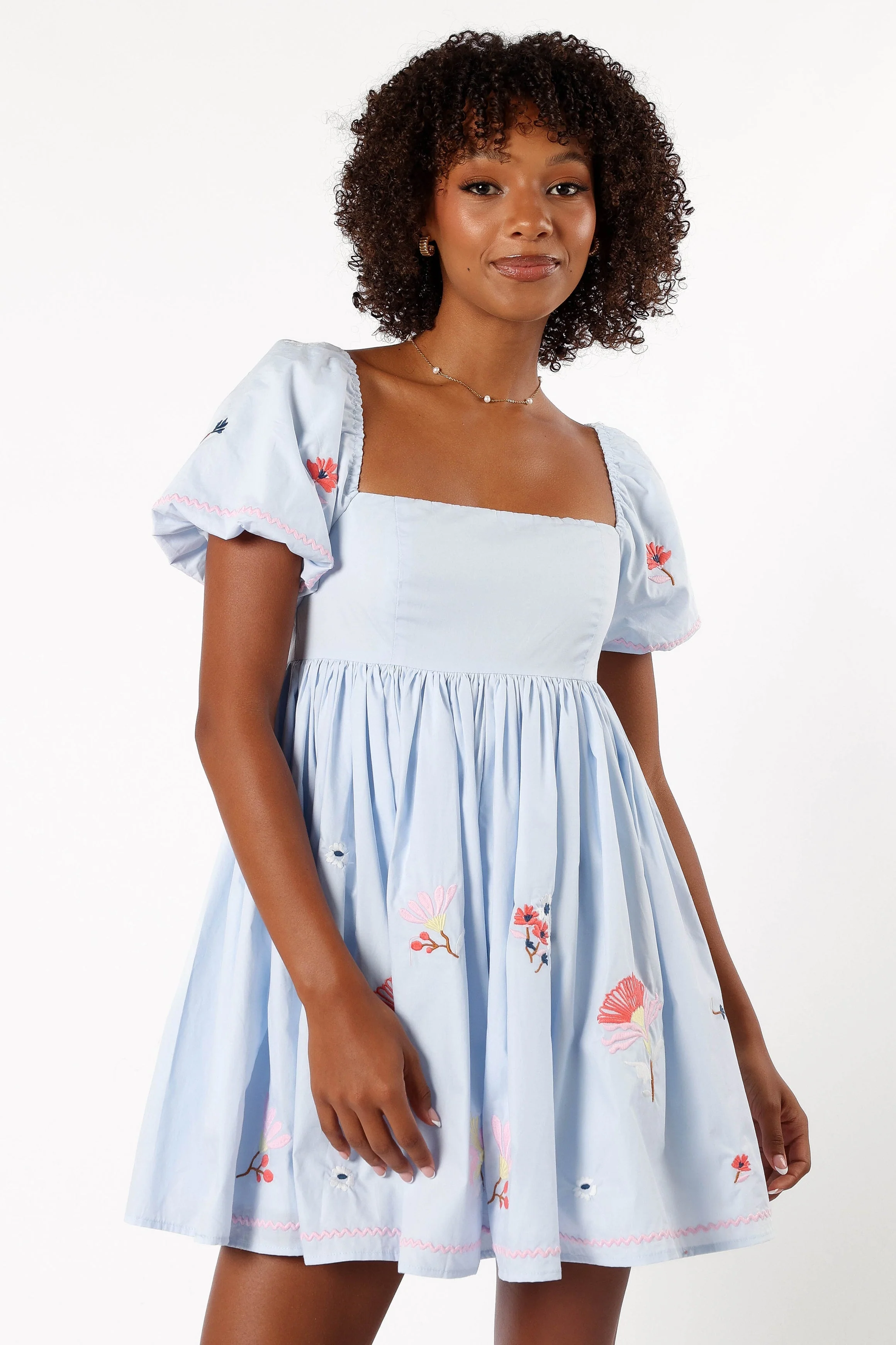 Dianna Mini Dress - Blue - Image 3