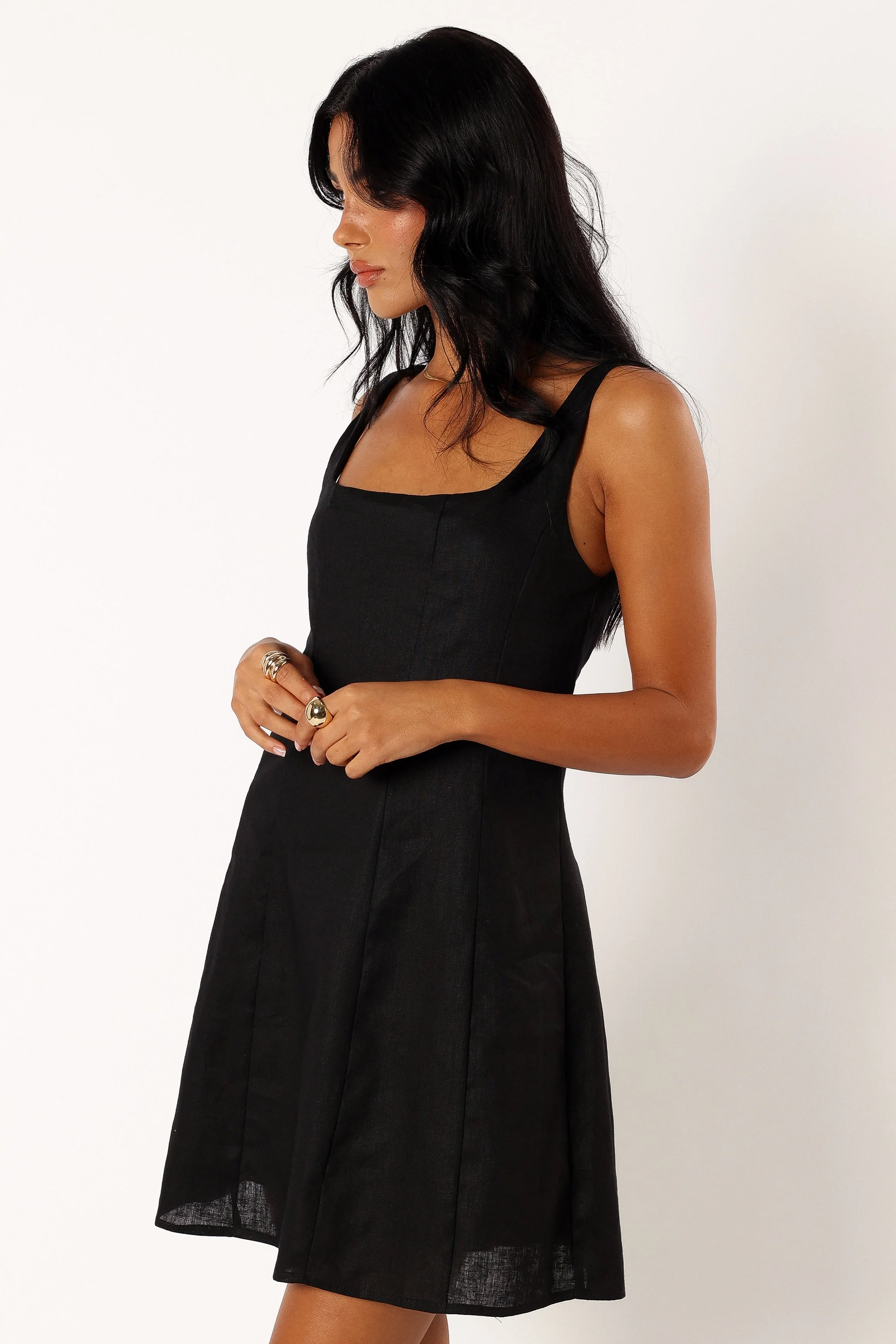 Dillion Mini Dress - Black - Image 4