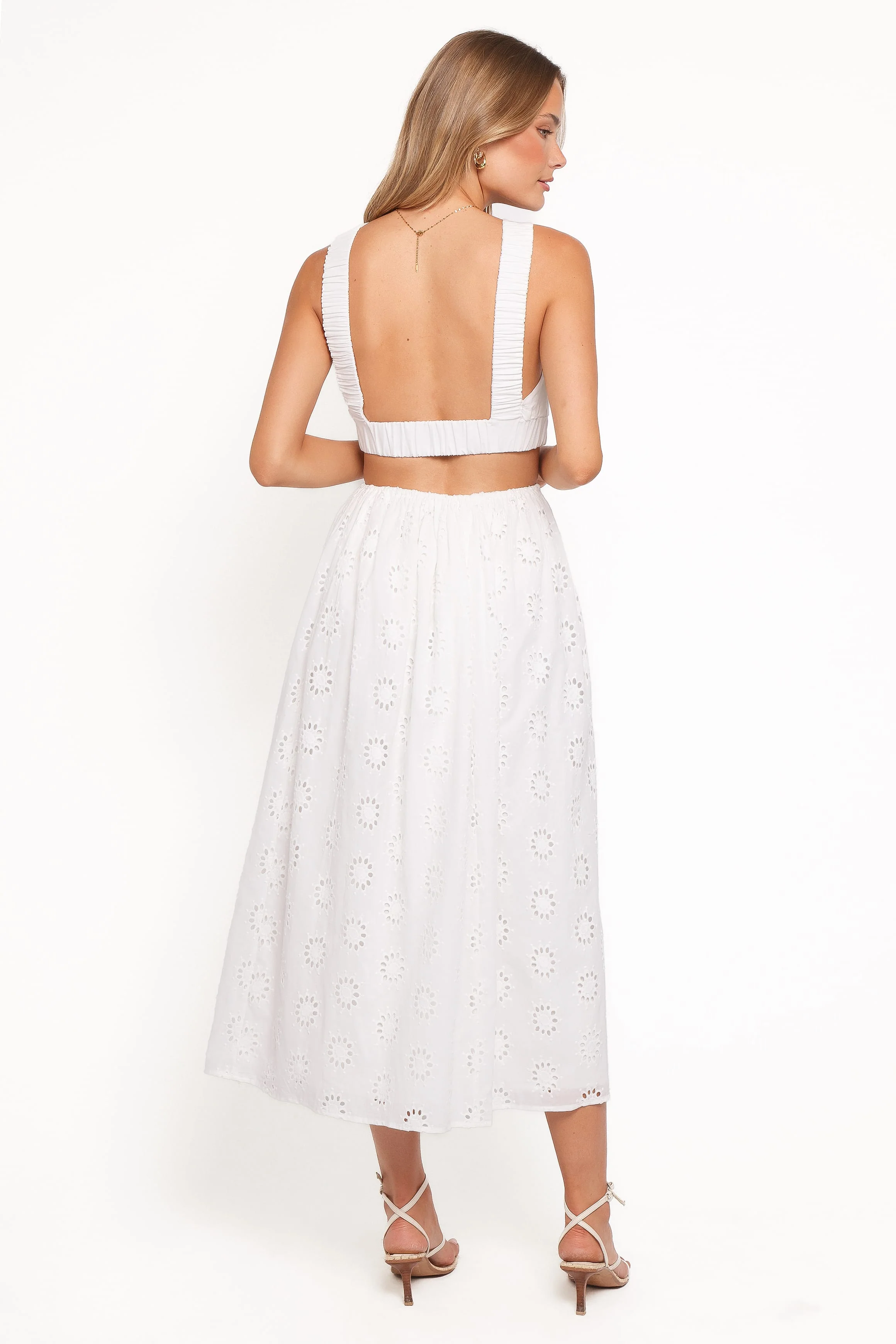 Dillon Midi Skirt - White - Image 5