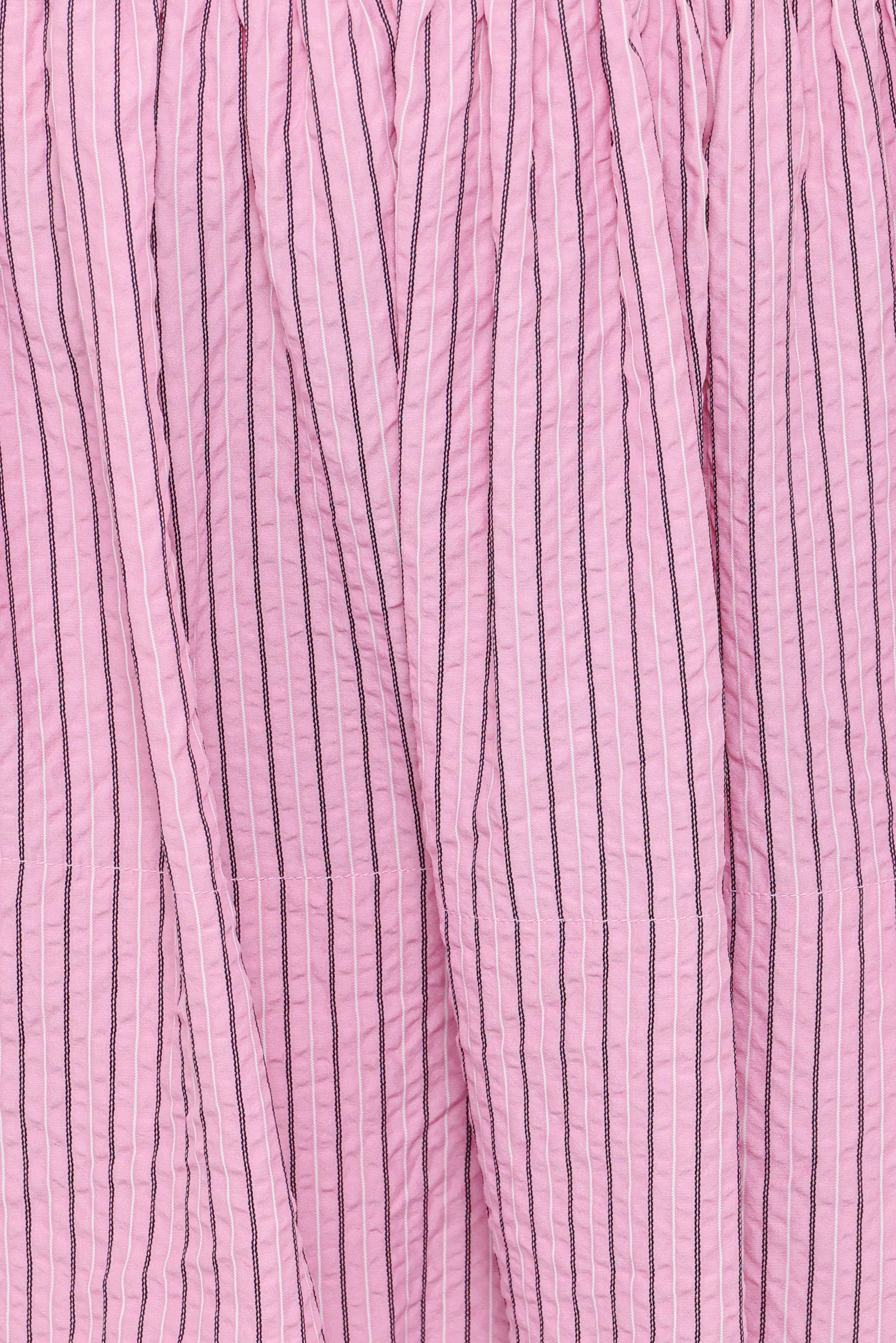 Domitia Mini Aline Skirt - Pink White Stripe - Image 7