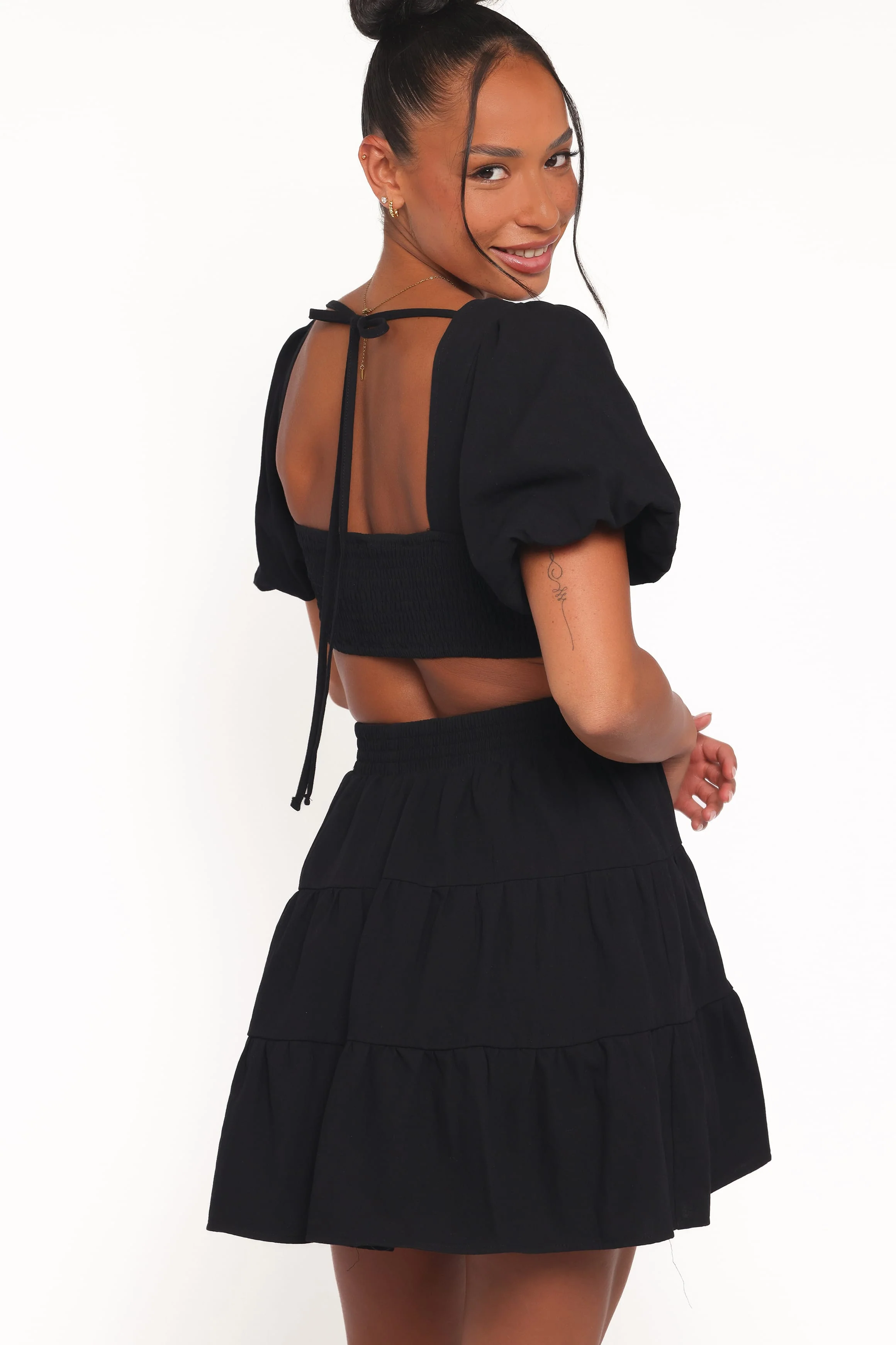 Doris Mini Dress - Black - Image 2