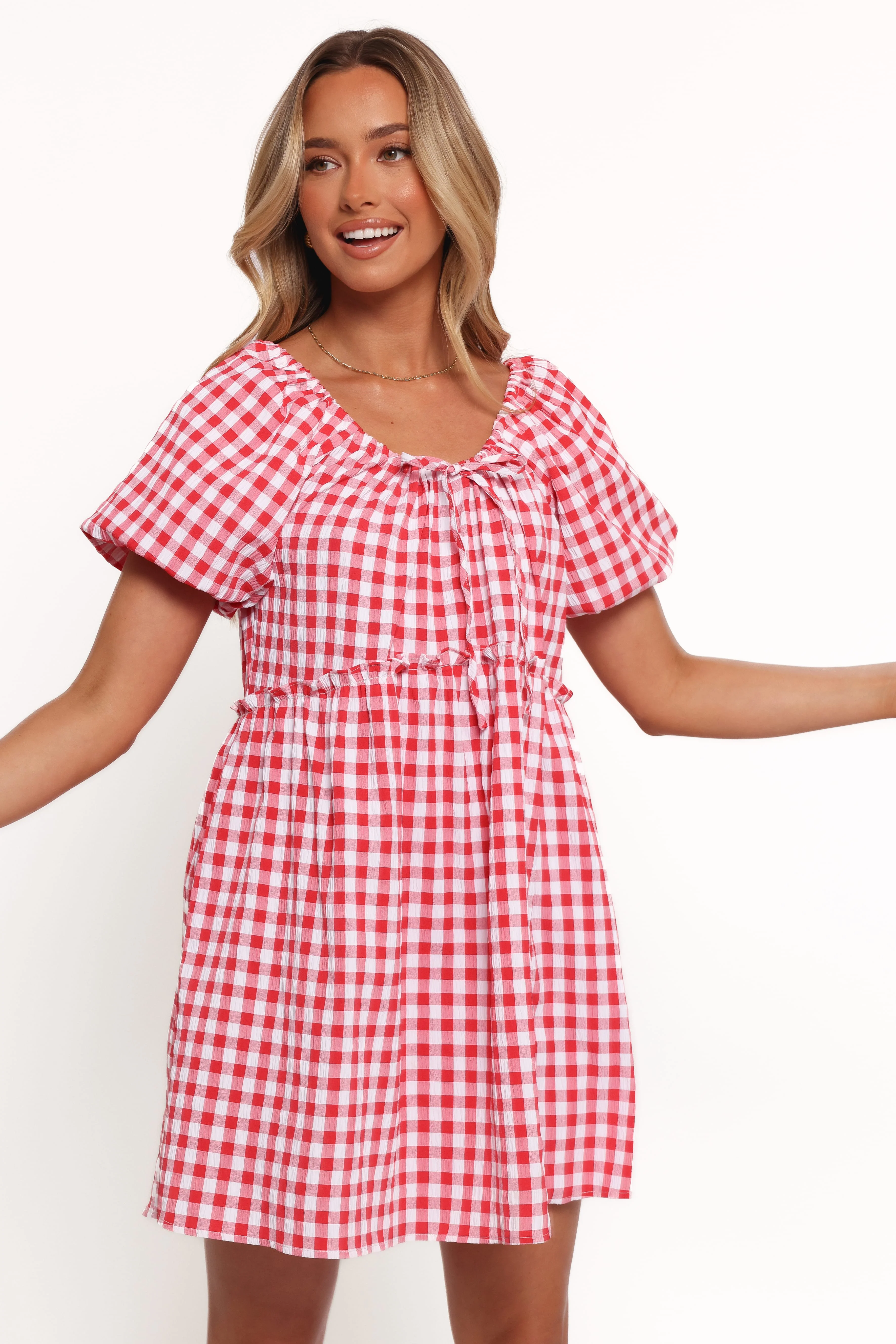 Dorothea Mini Dress - Red - Image 8