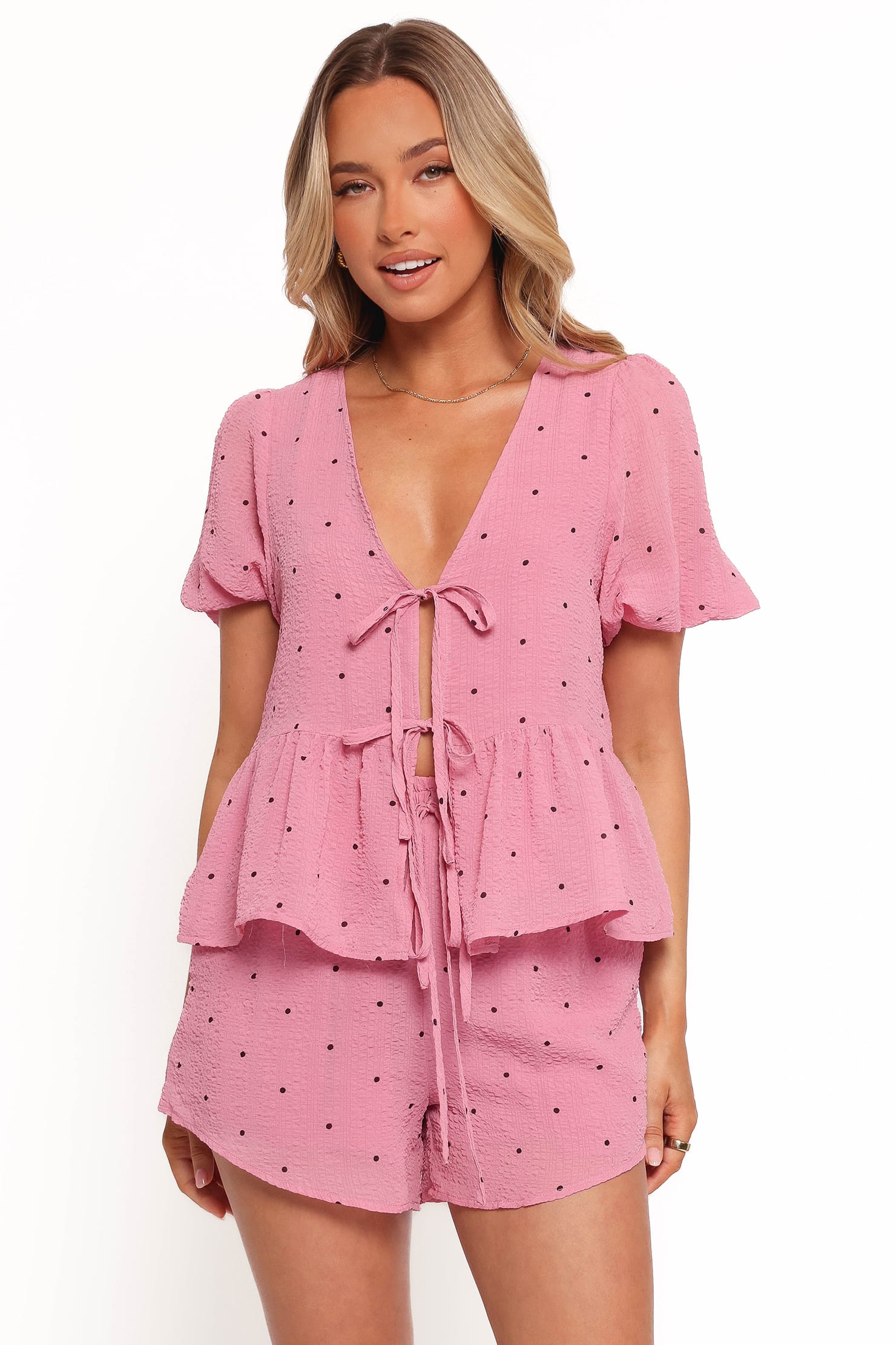 Dory Top - Pink Polka Dot - Image 3