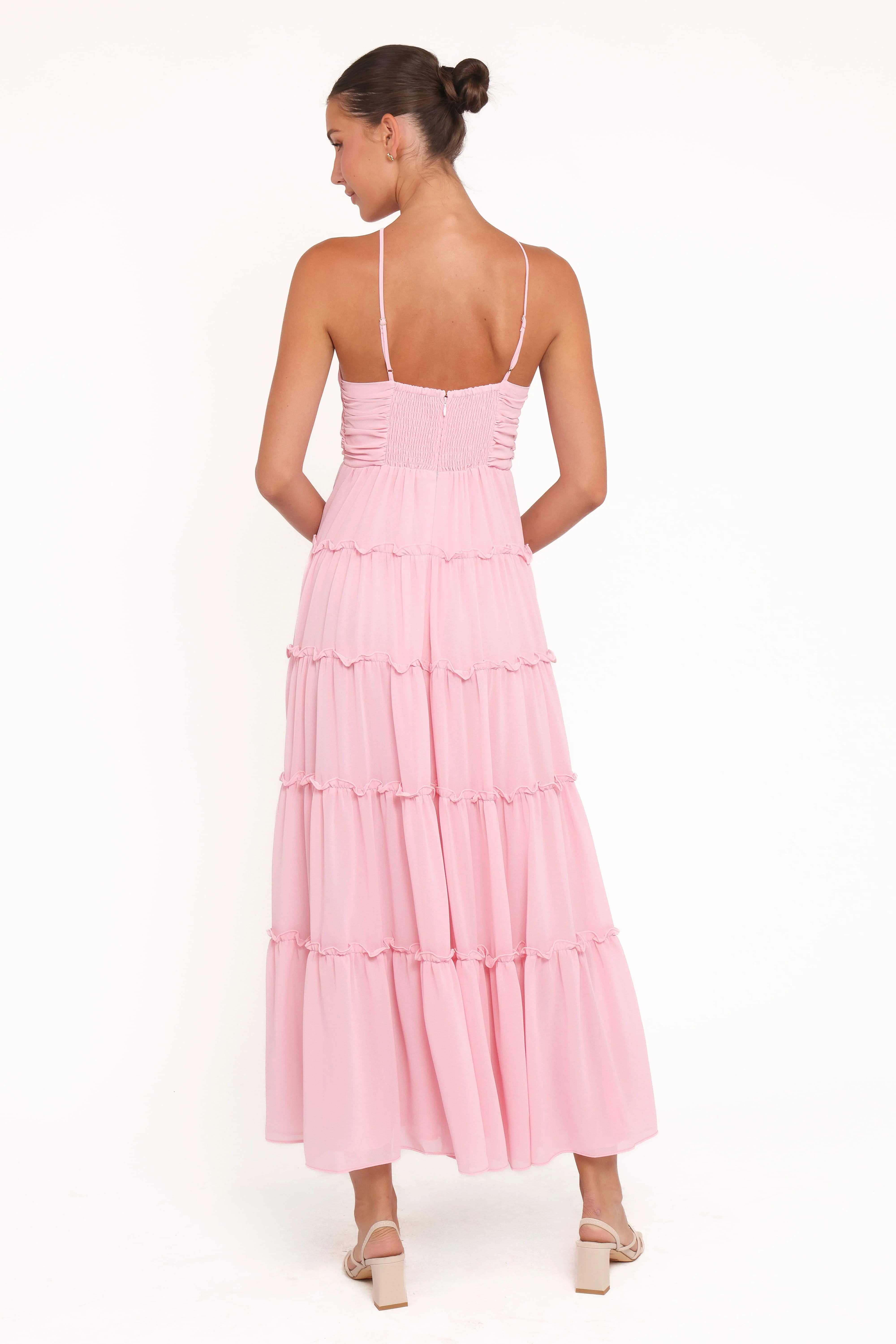 Dottie Halterneck Maxi Dress - Pink - Image 4