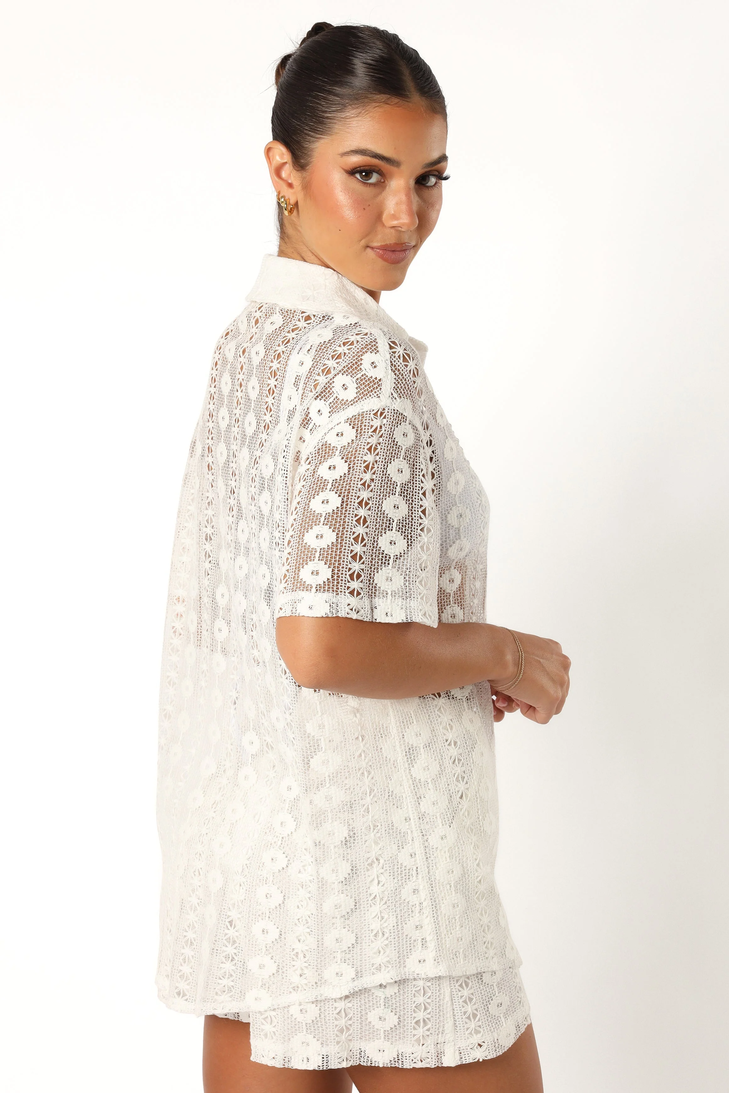 Eden Lace Shorts - White - Image 5