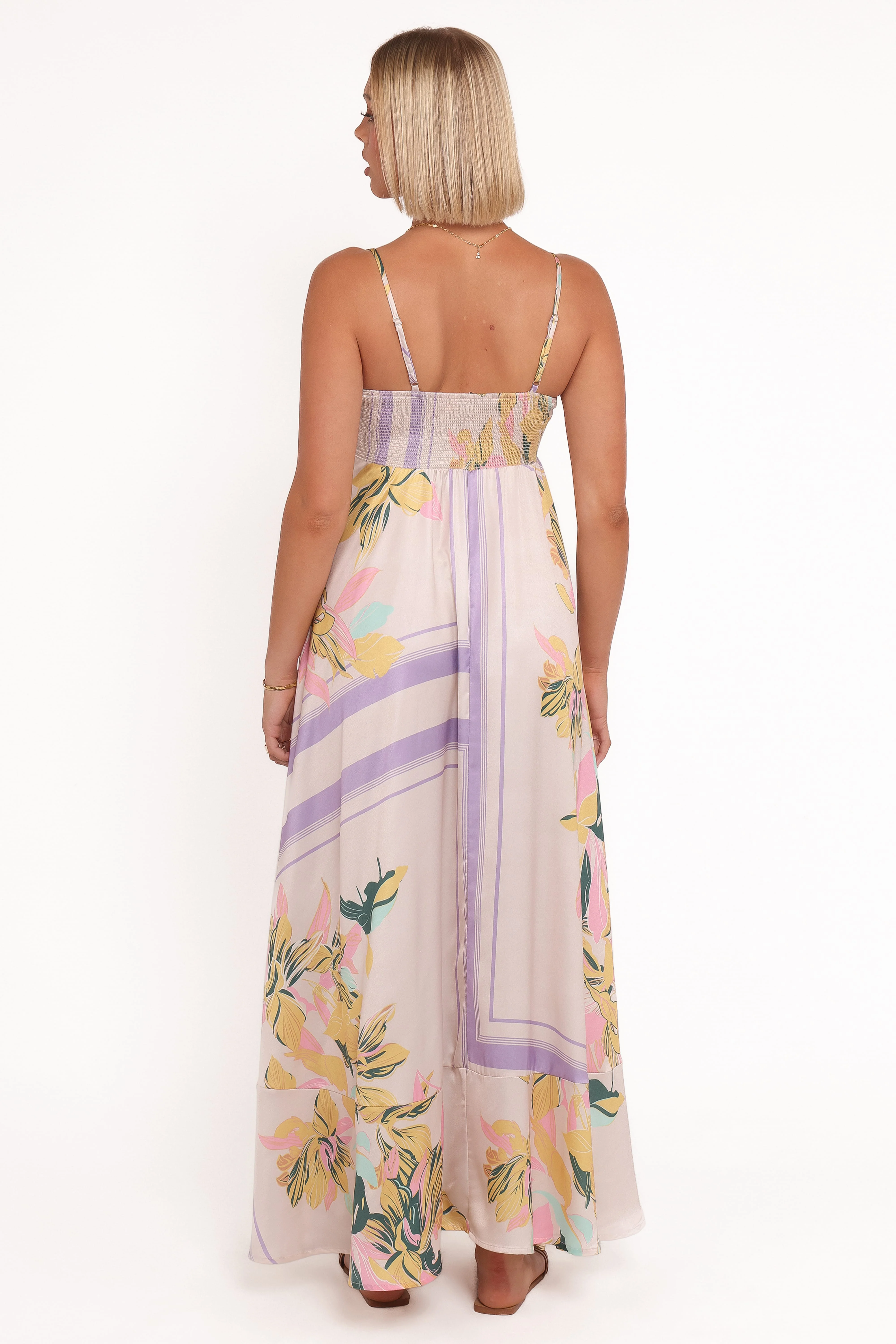 Elanor Maxi Dress - Lavender Print - Image 3