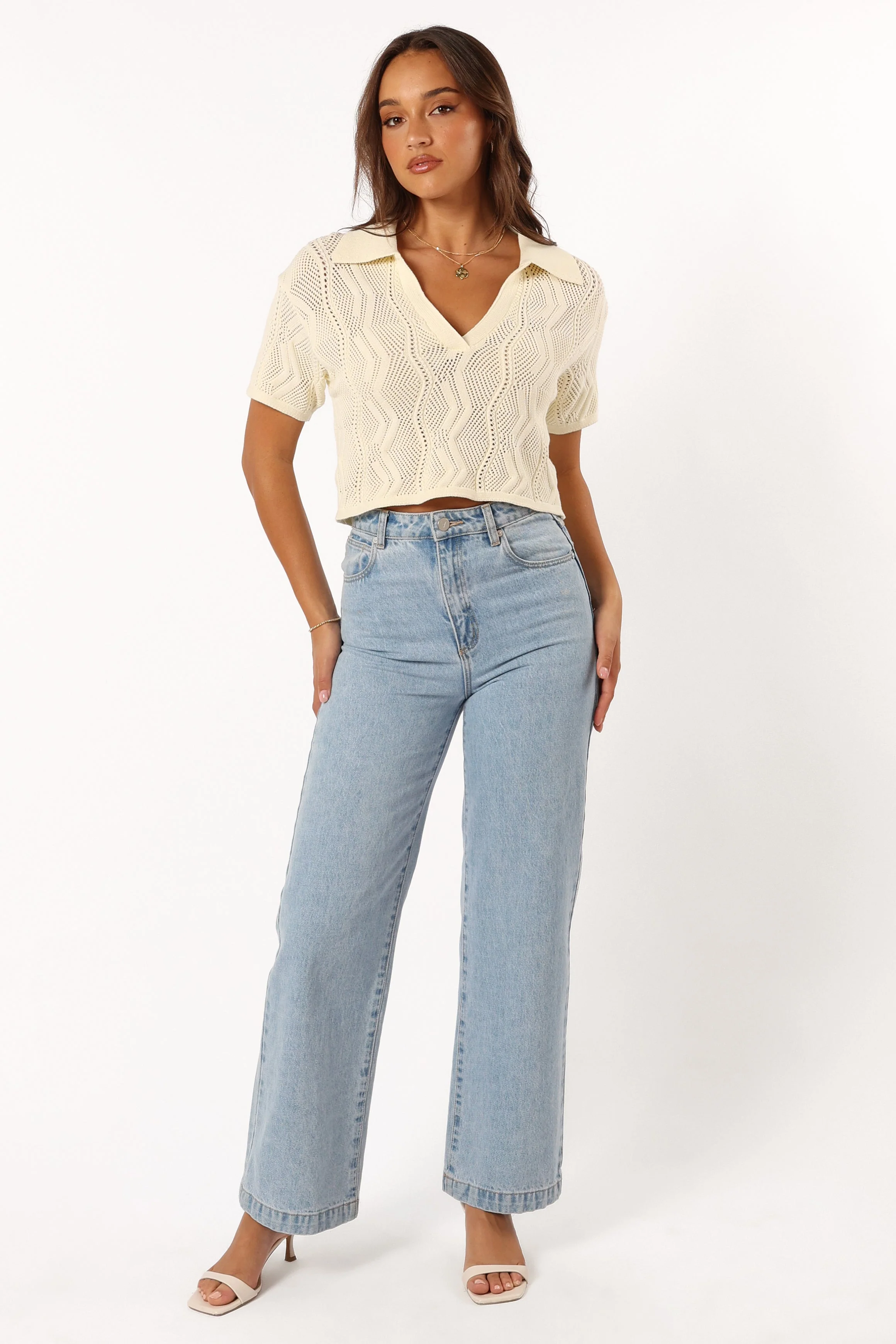 Ele Knit Top - Cream - Image 4