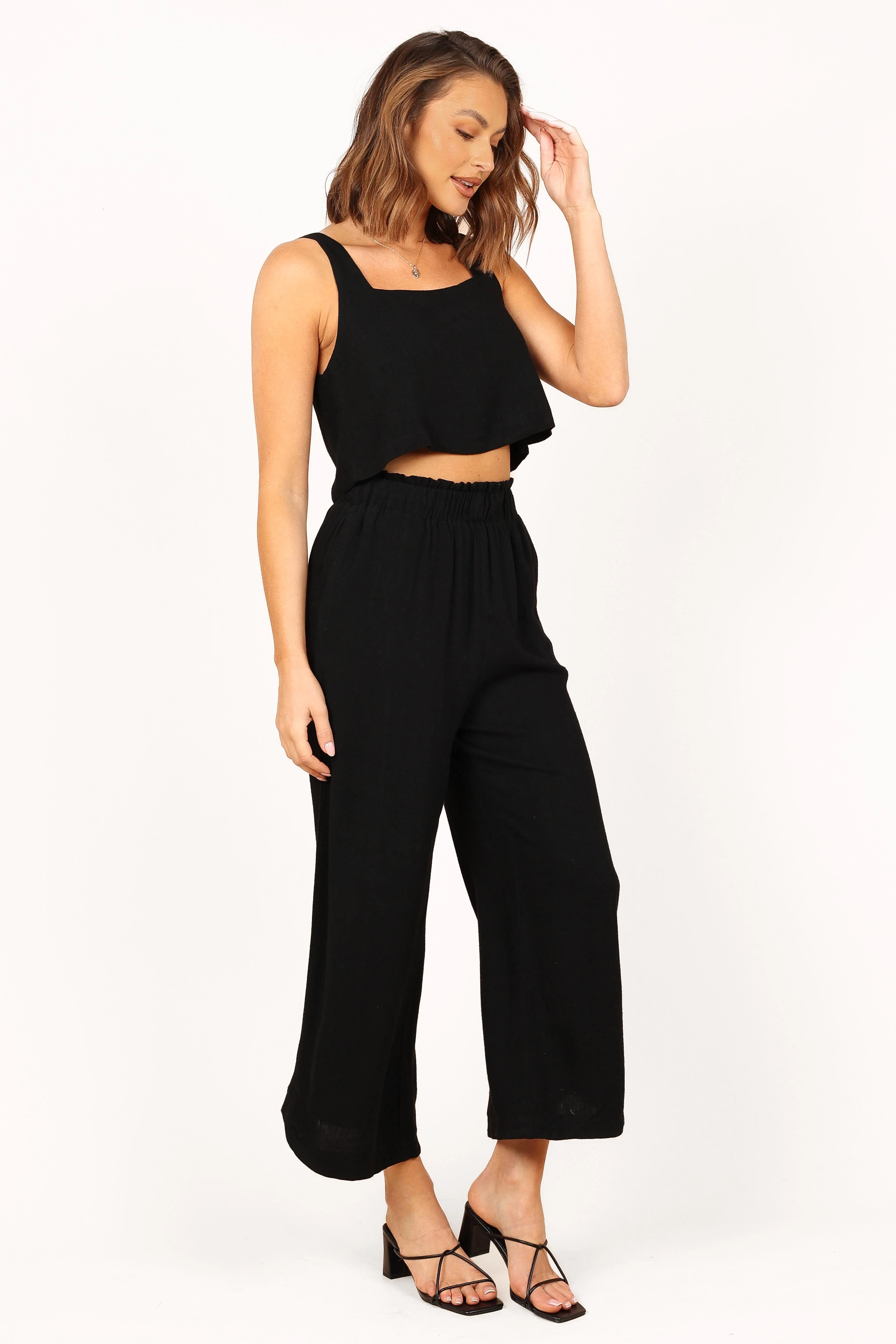 Eleanor Cropped Top - Black - Image 4