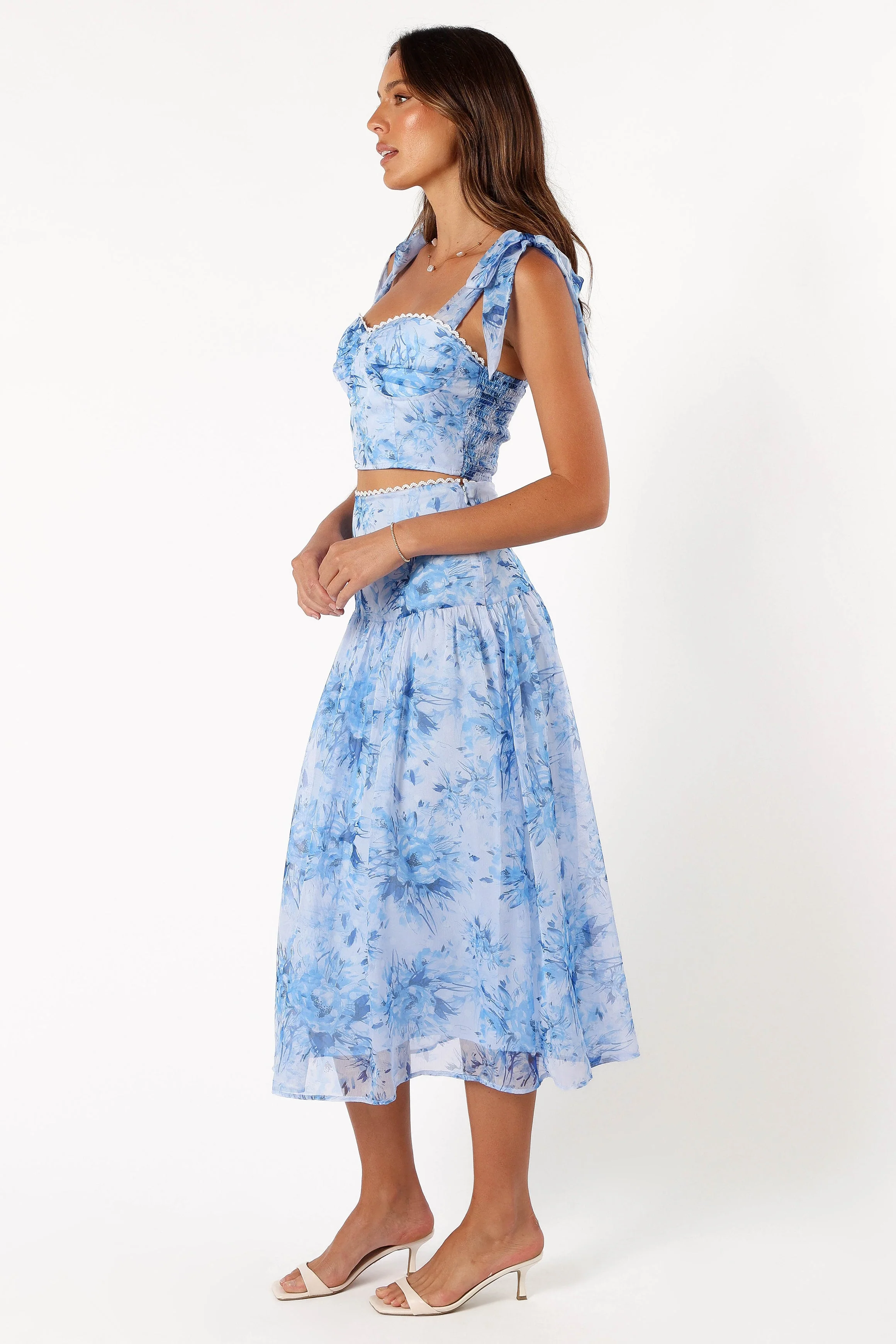 Elle Two Piece Set - Blue Floral - Image 5