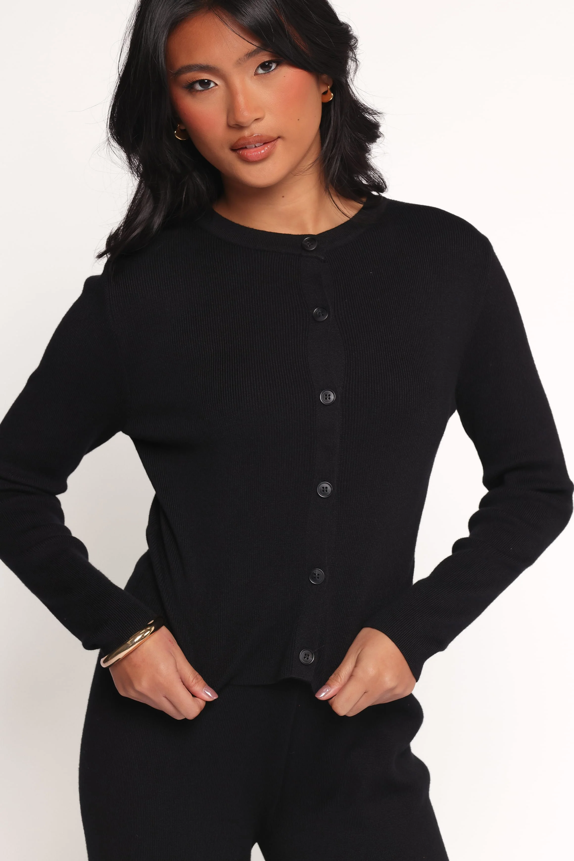 Elliot Knitted Pant Set - Black - Image 2
