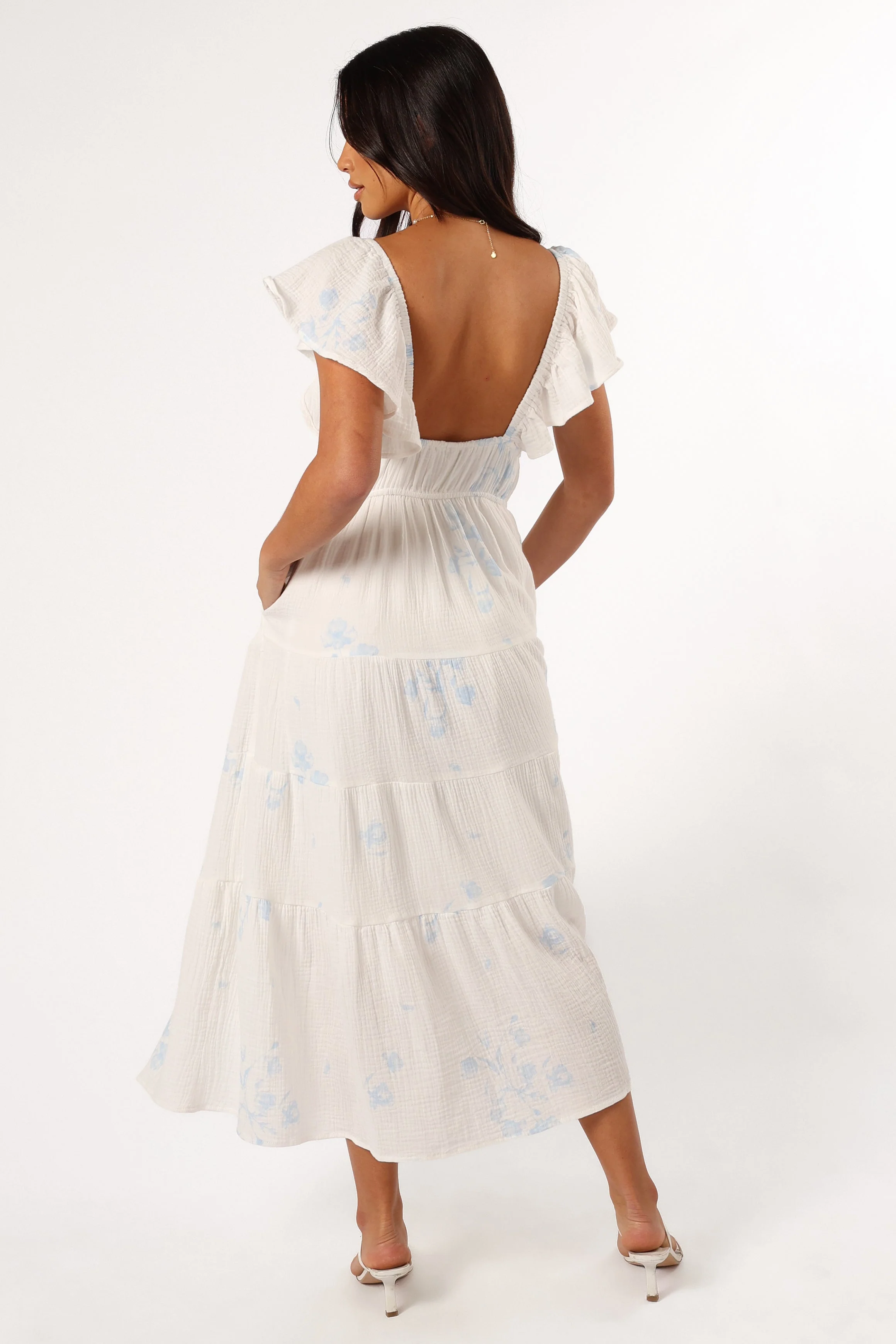 Elowen Midi Dress - Off White - Image 7