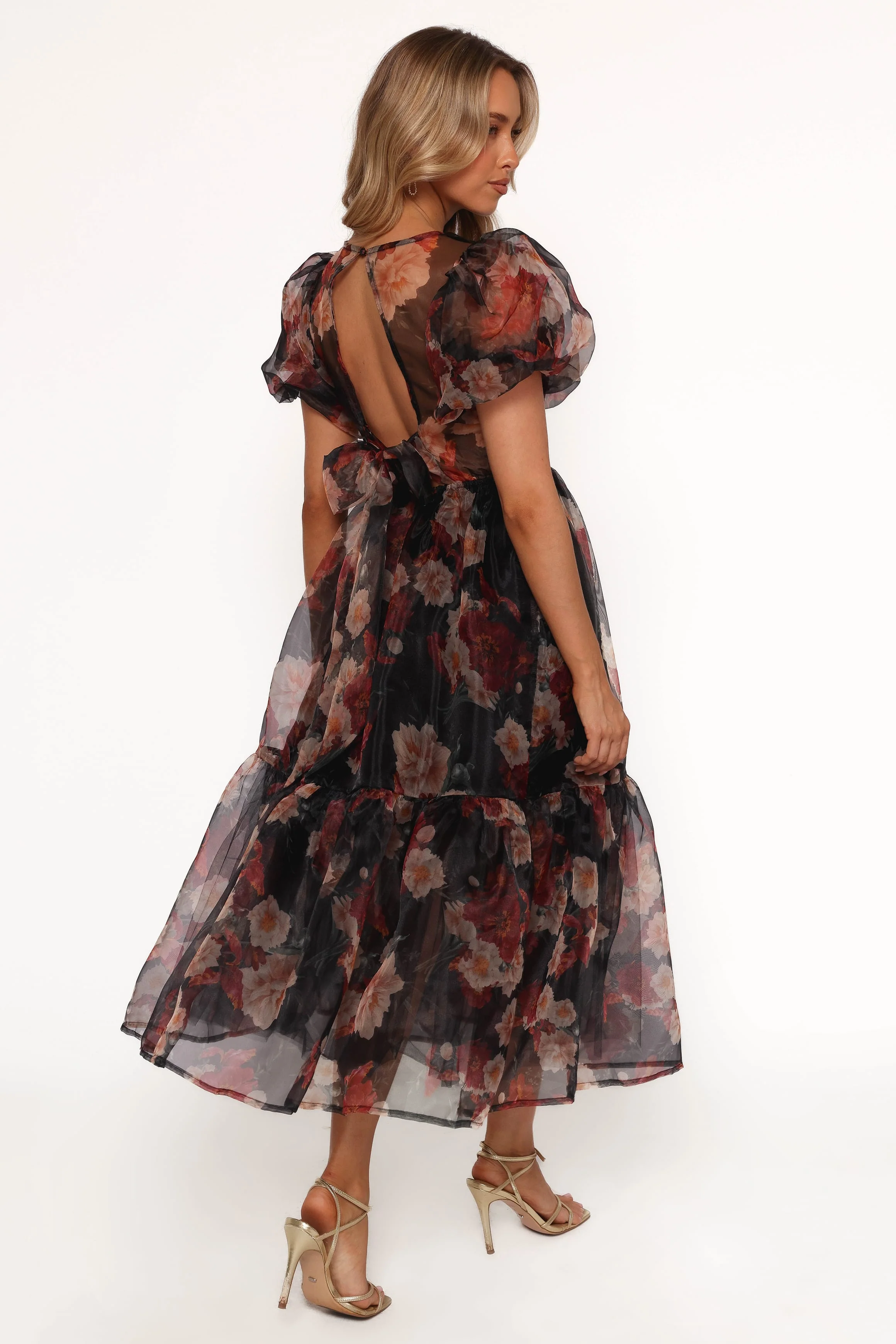 Elspeth Midi Dress - Black Floral - Image 2